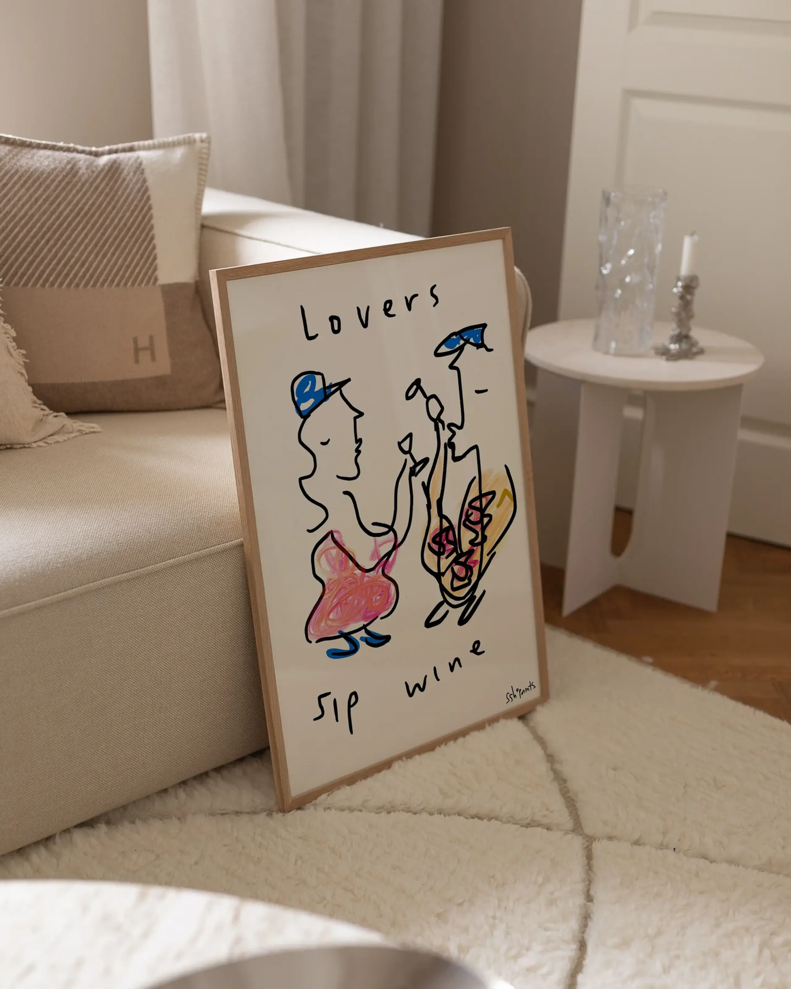 Peléton - Poster - Lovers Sip Wine - LOVERS SIP WINE