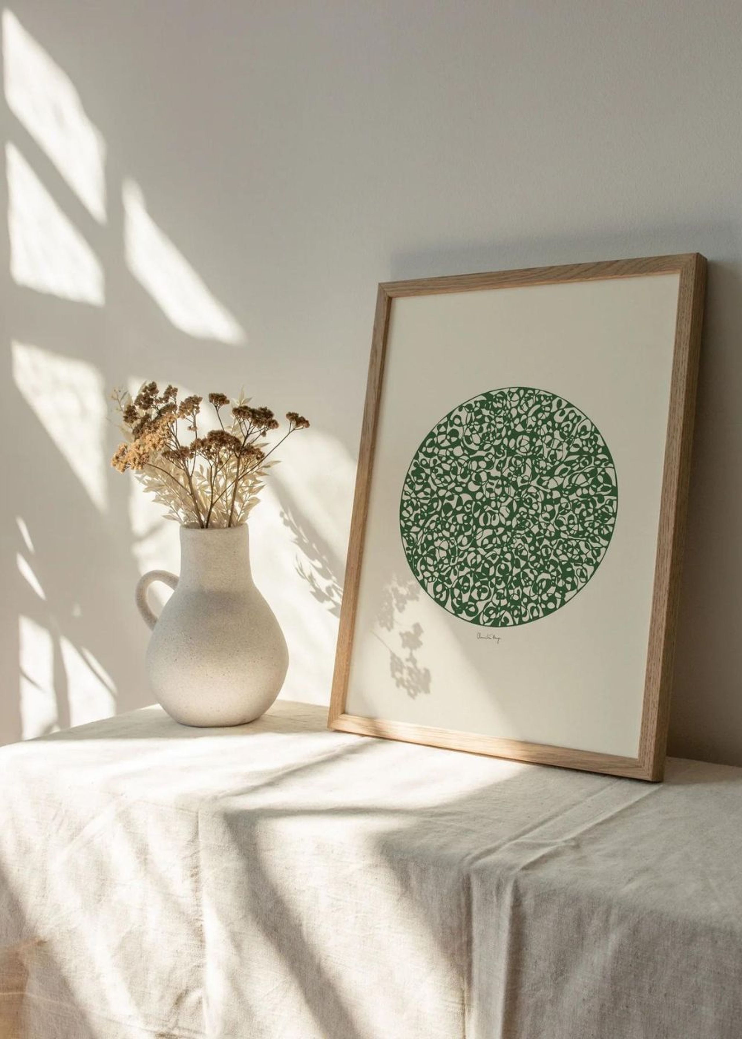 Peléton - Poster - Papercut 10 - Moss Green - Moss Green