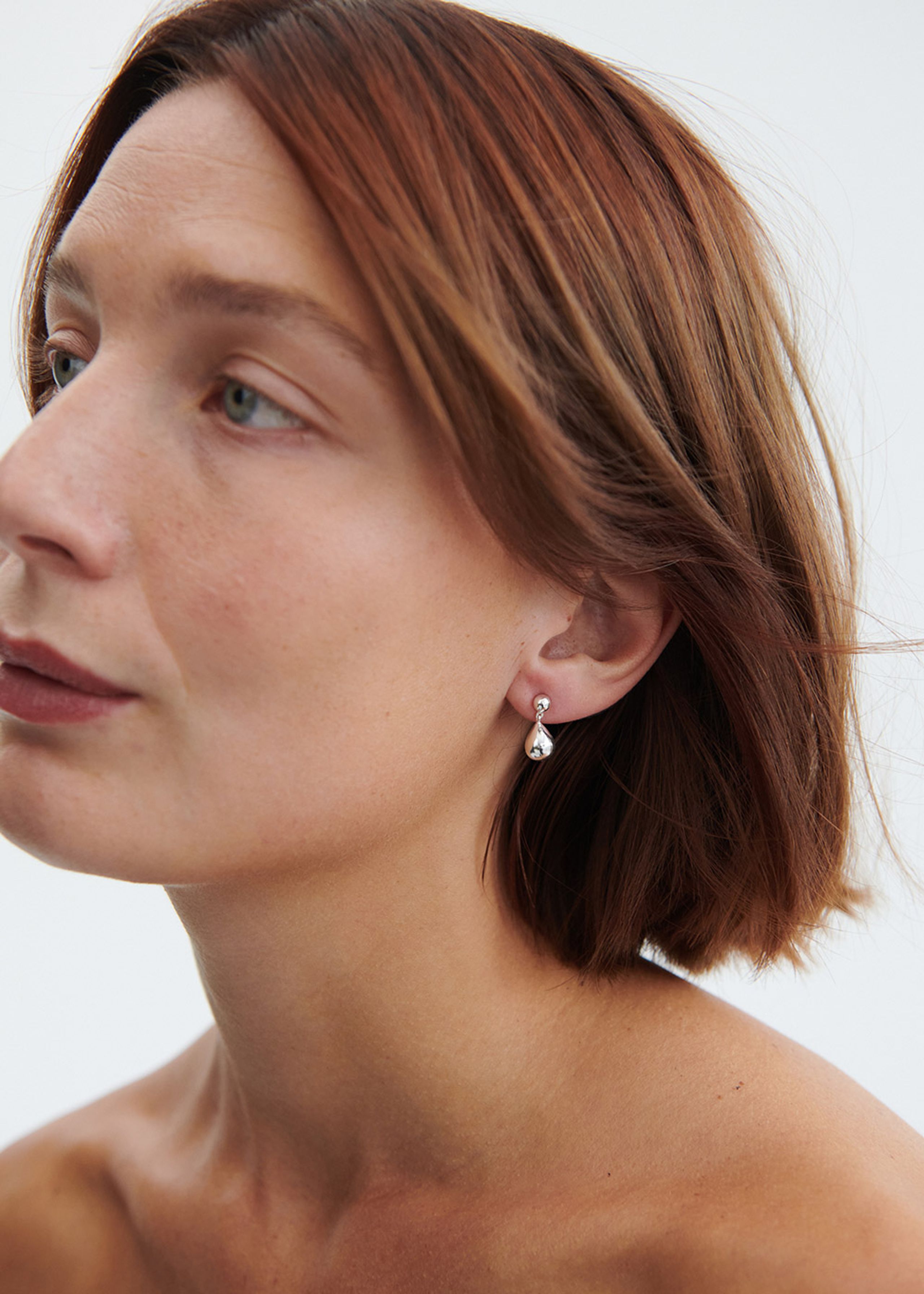 Pernille Corydon - Brinco - Driplet Earring - Silver