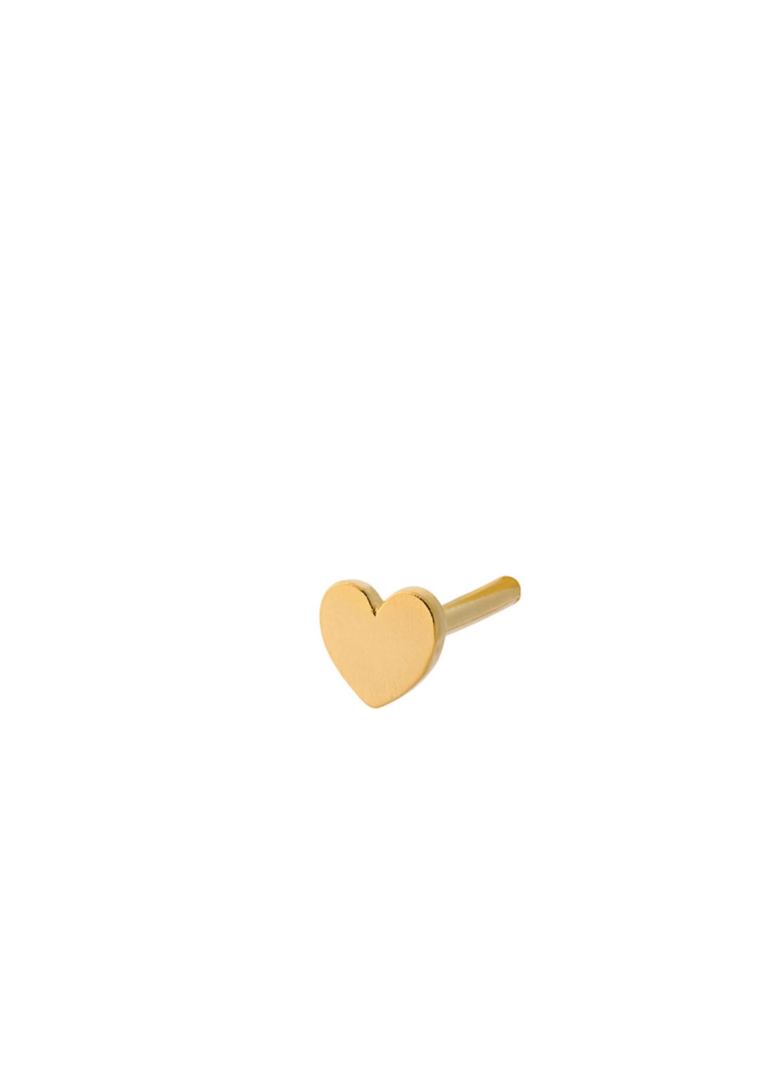 Pernille Corydon - Brinco - Mini Heart Earstick - Gold