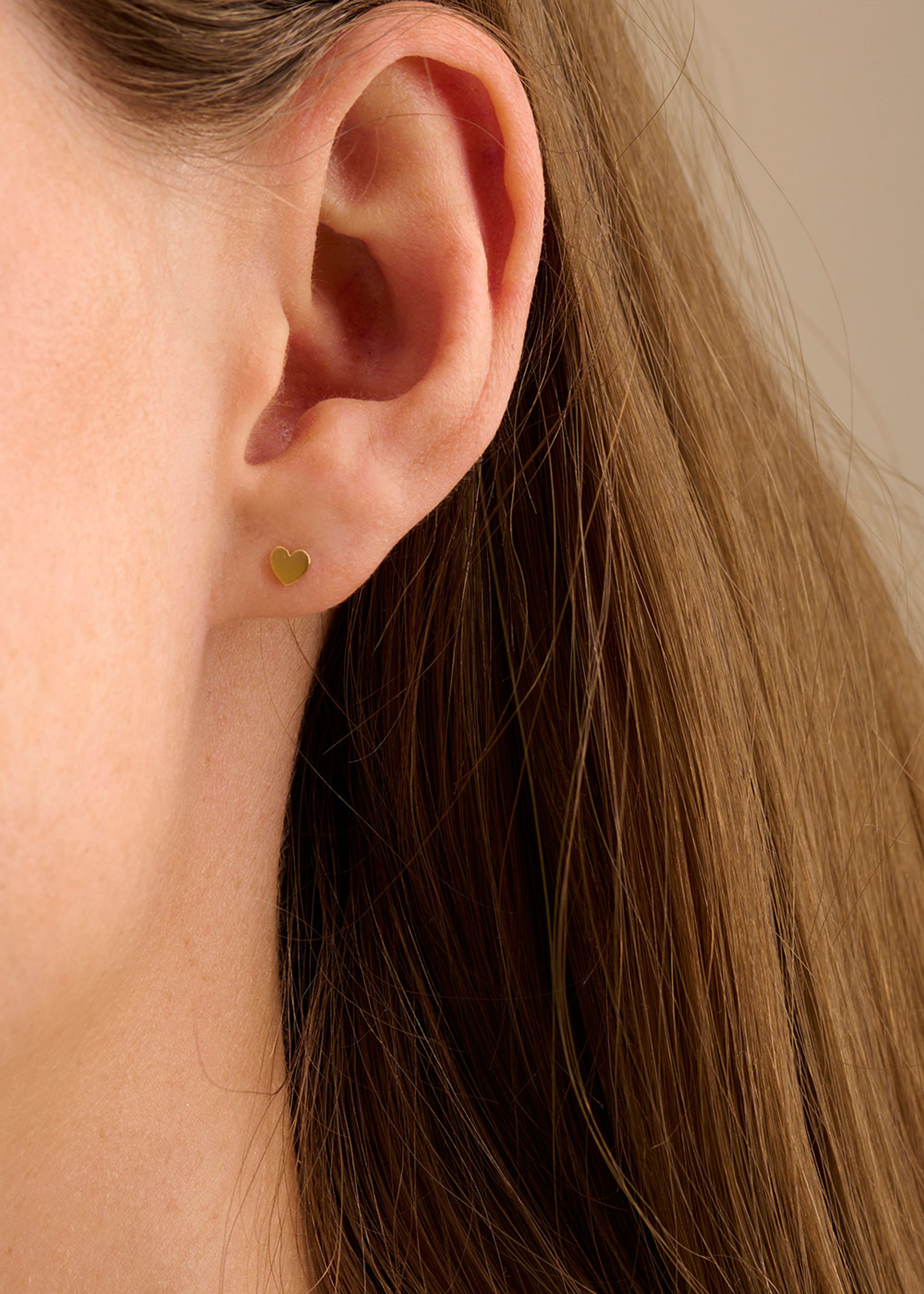 Pernille Corydon - Brinco - Mini Heart Earstick - Gold