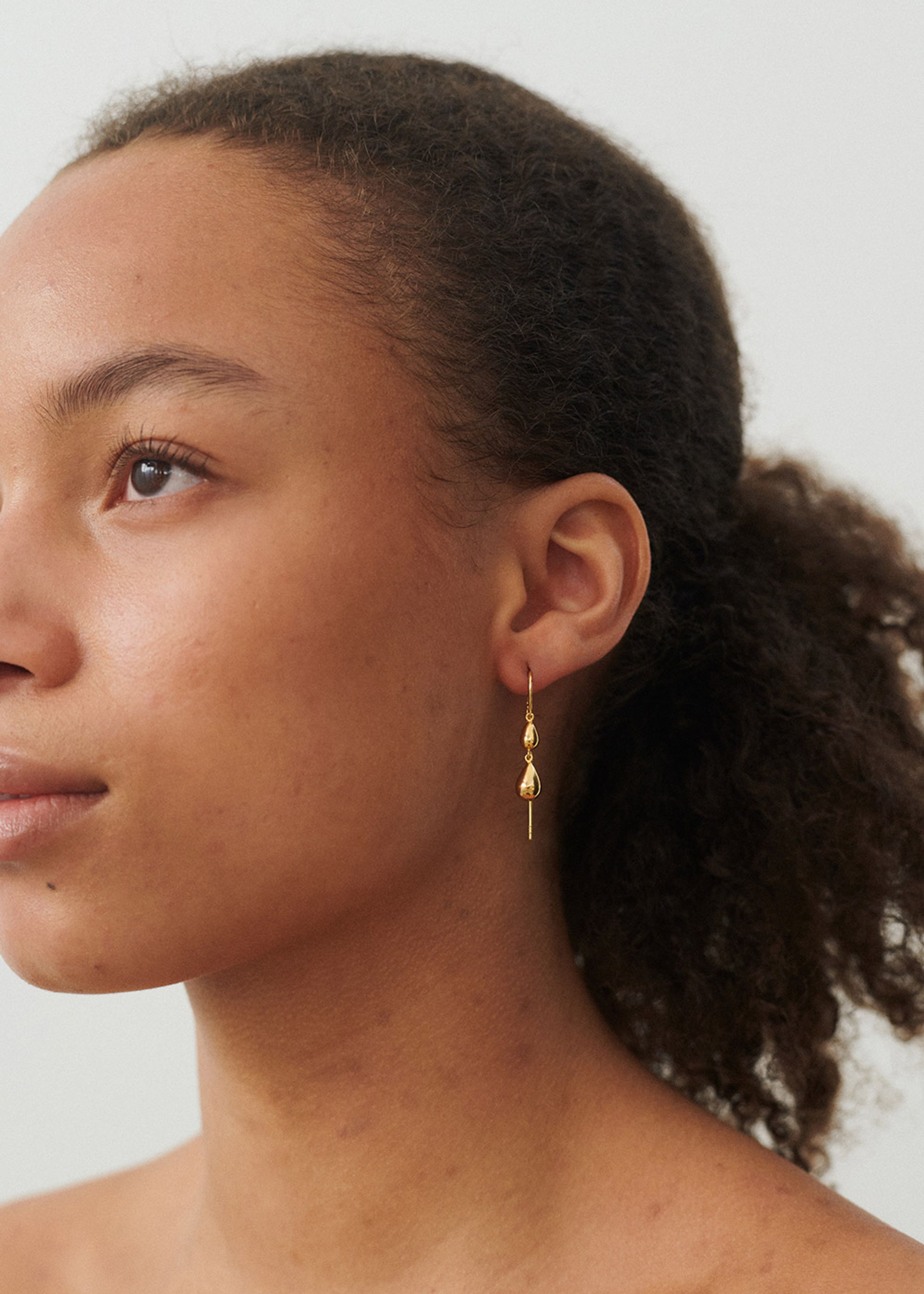 Pernille Corydon - Ørering - Rain Earchain - Silver