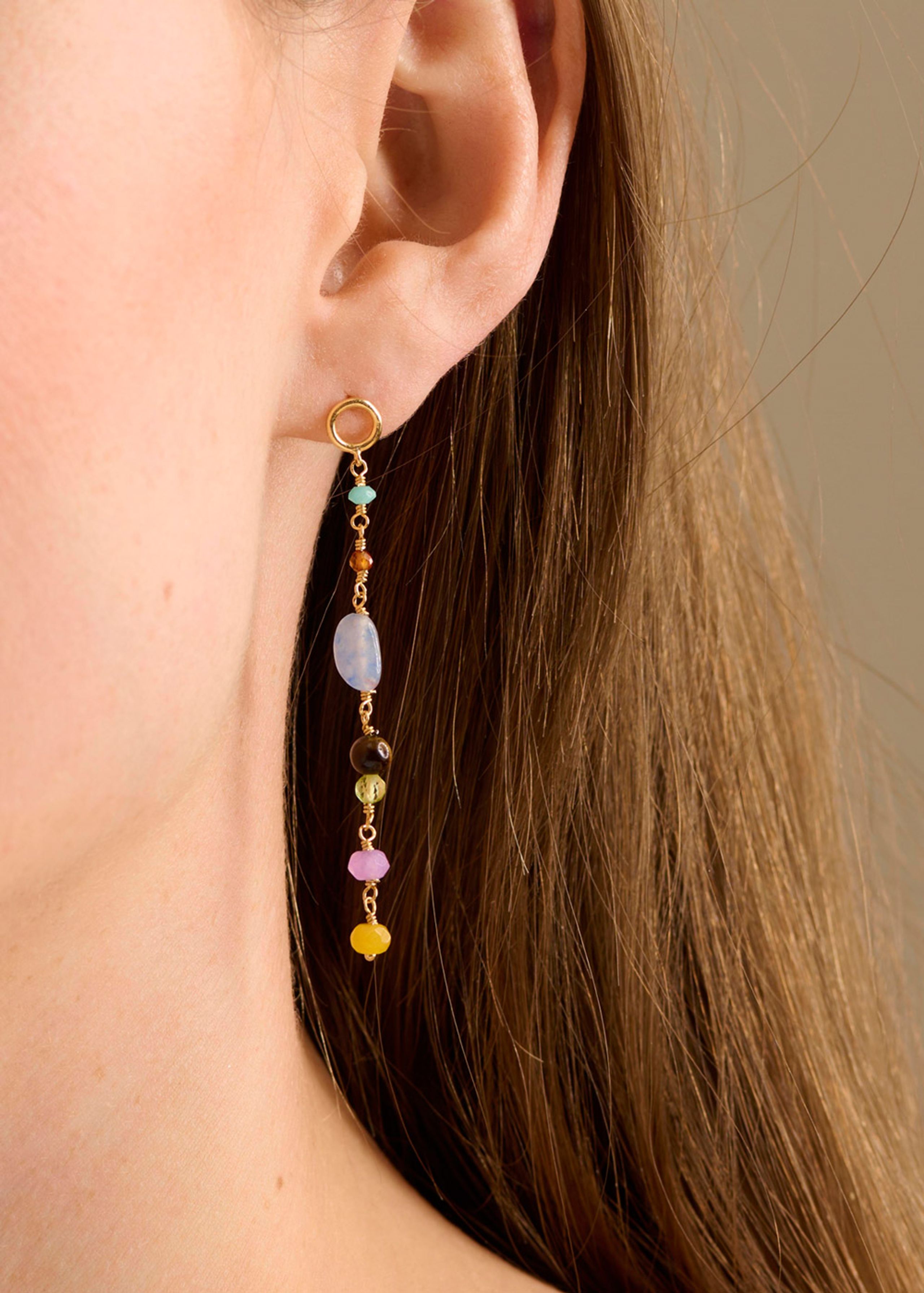 Pernille Corydon - Nůž - Summer Shades Earring - Goldplated