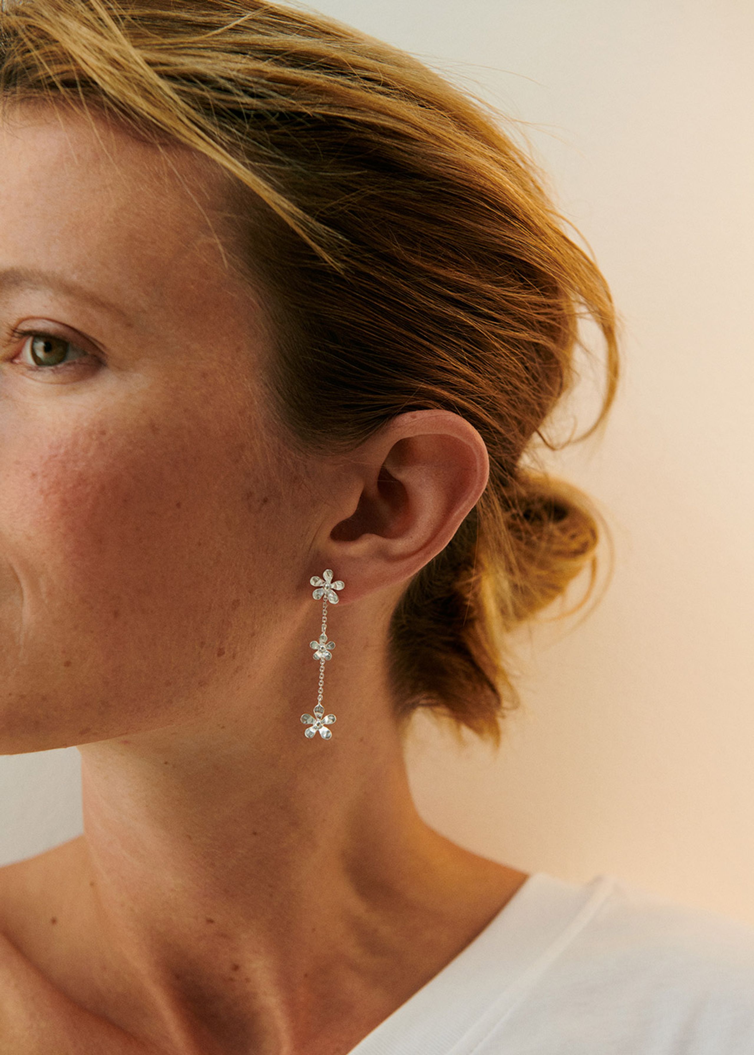 Pernille Corydon - Earring - Wild Poppy Earring - Silver