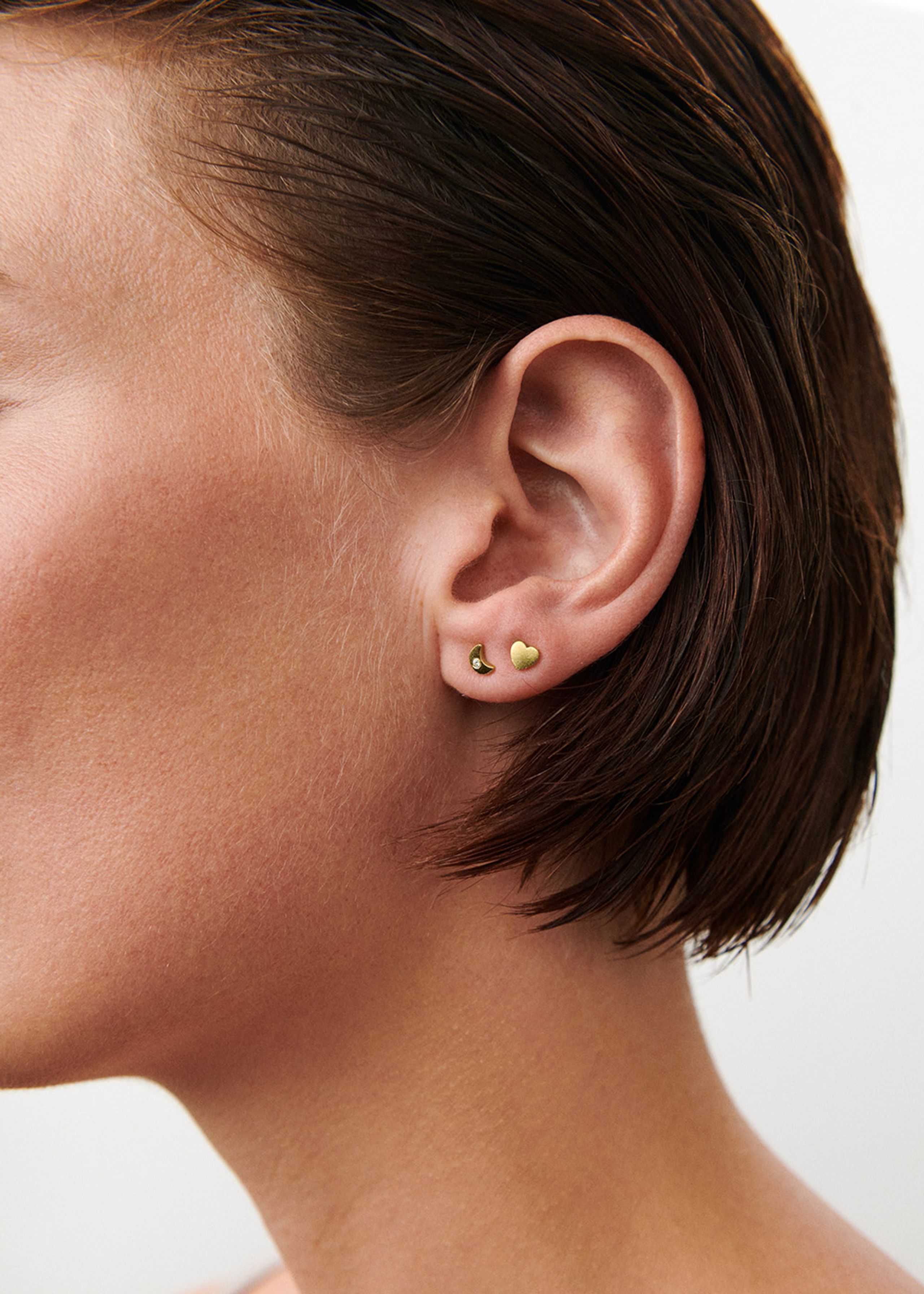 Pernille Corydon - Earrings - Night Light Earsticks - Gold Plated Recycled Sterling Silver