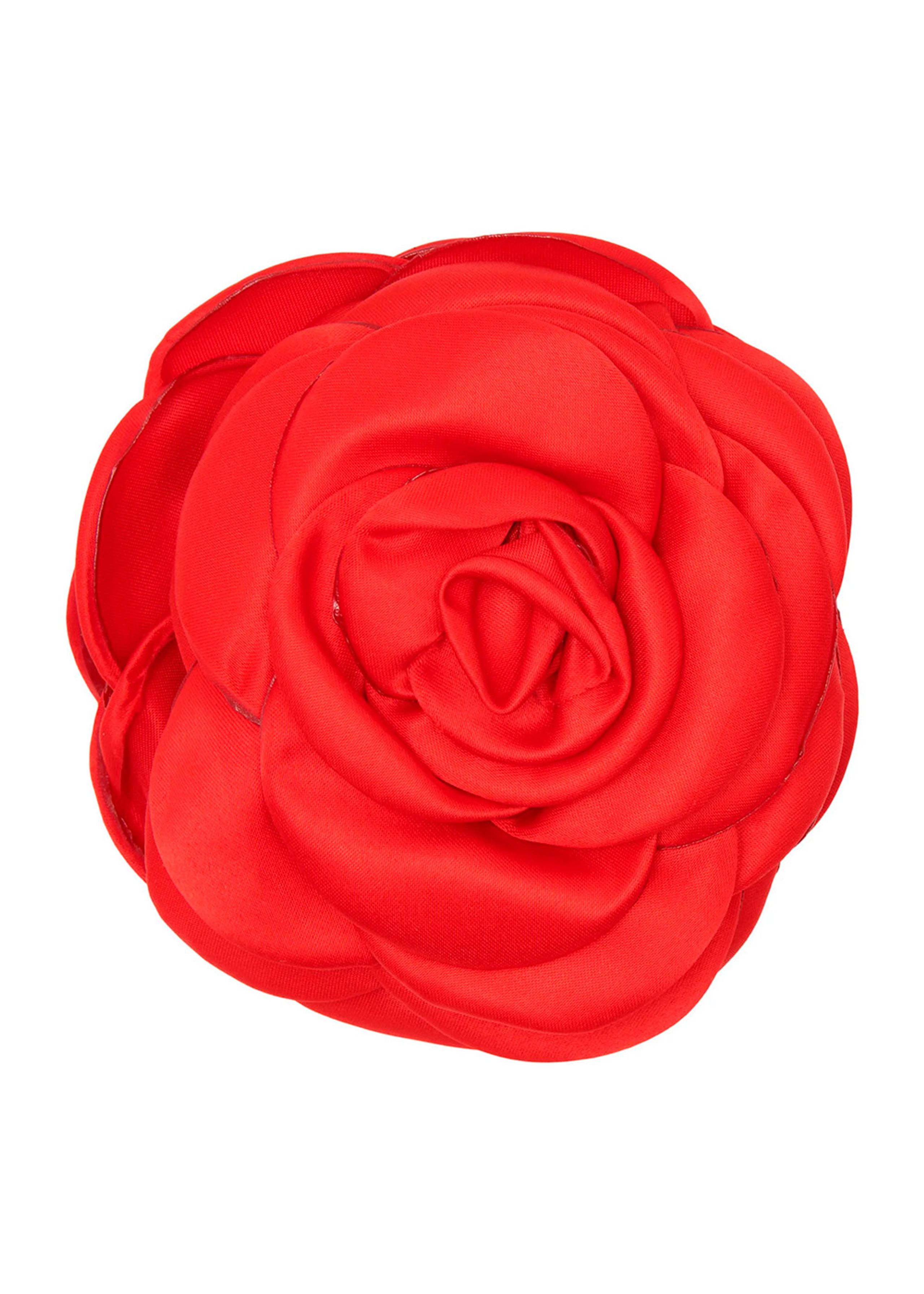 Pico - Hårklemme - Giant Satin Rose Claw - Bright Red