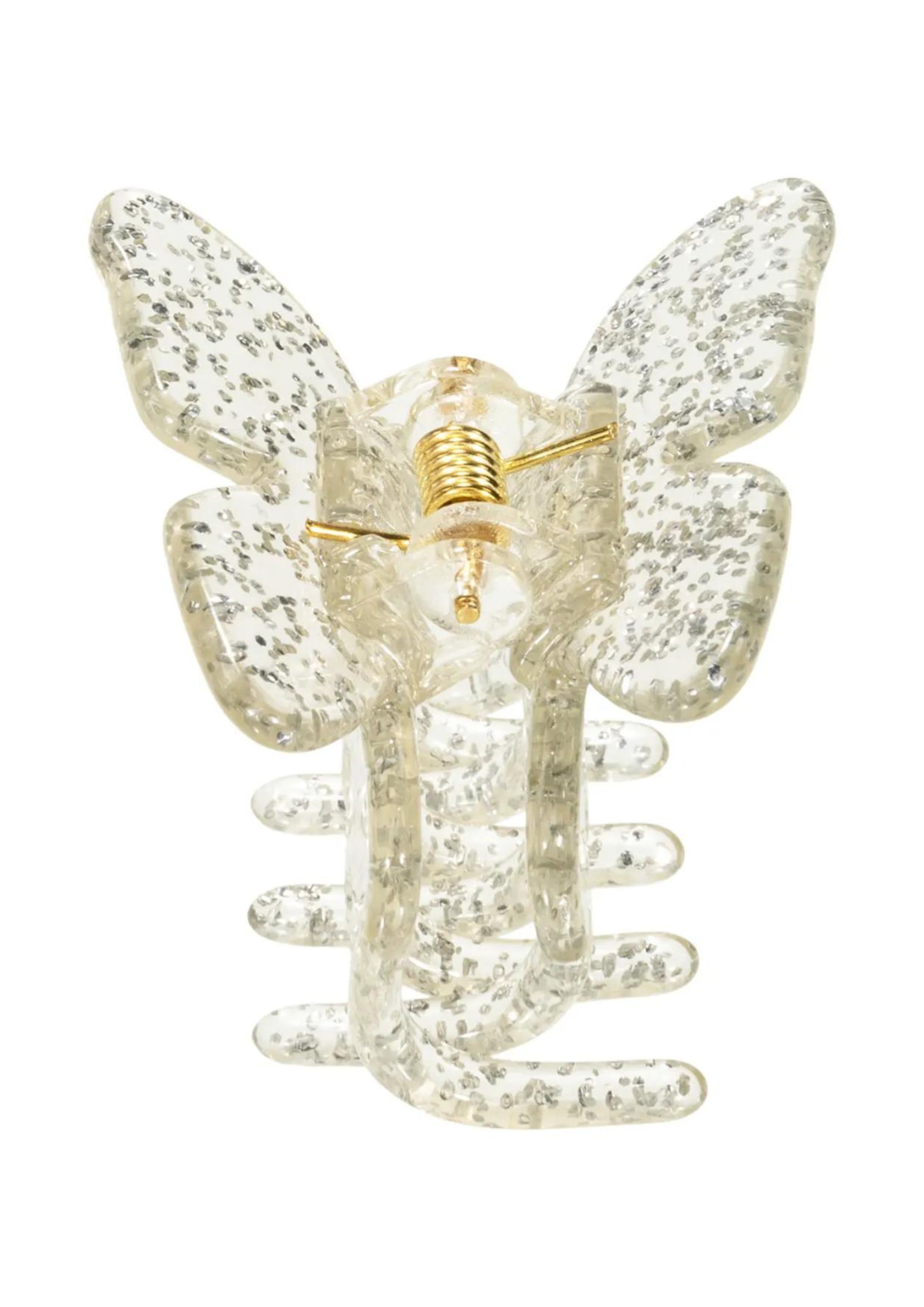 Pico - Pince à cheveux - Small Butterfly Claw - Silver Glitter