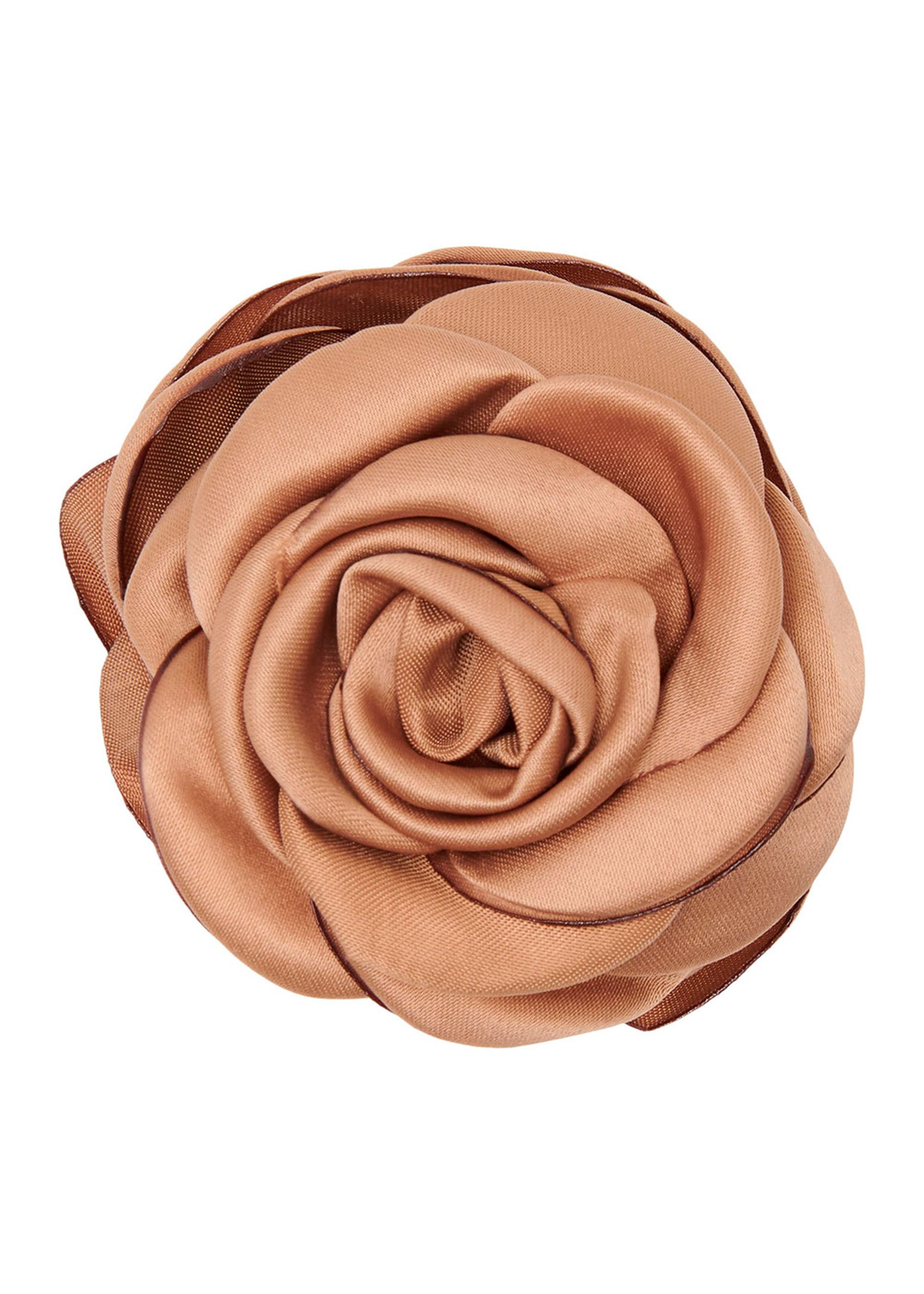 Pico - Hair Claw - Small Satin Rose Claw - Latte