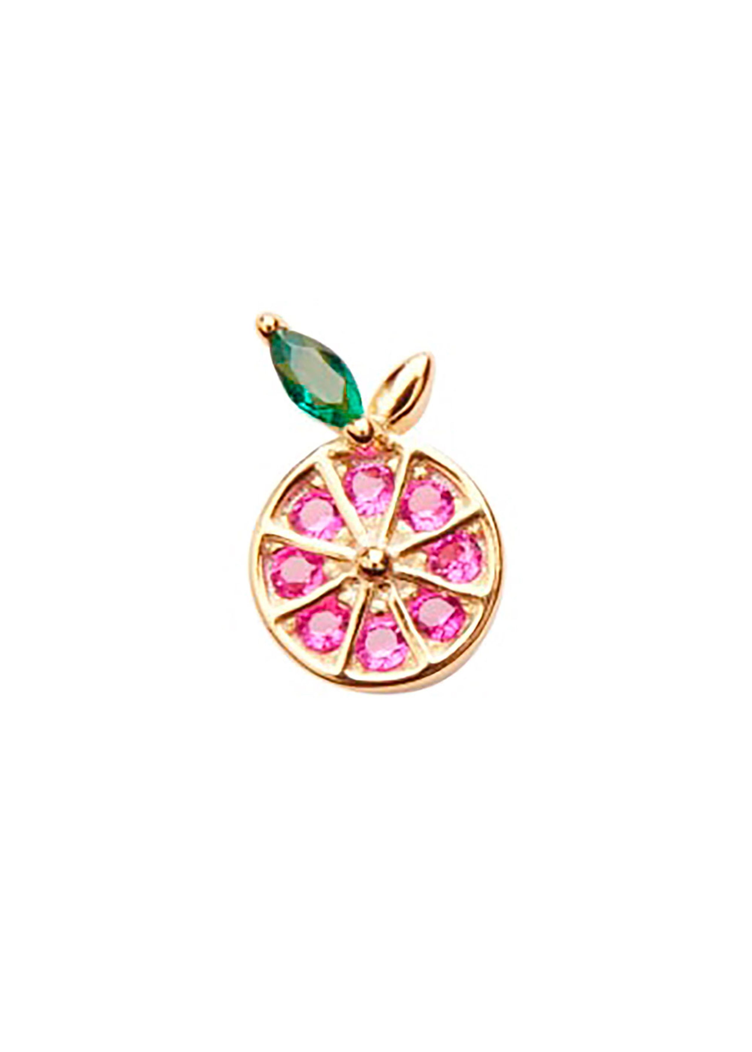 Pico - Ohrring - Grapefruit Crystal Stud - Gold