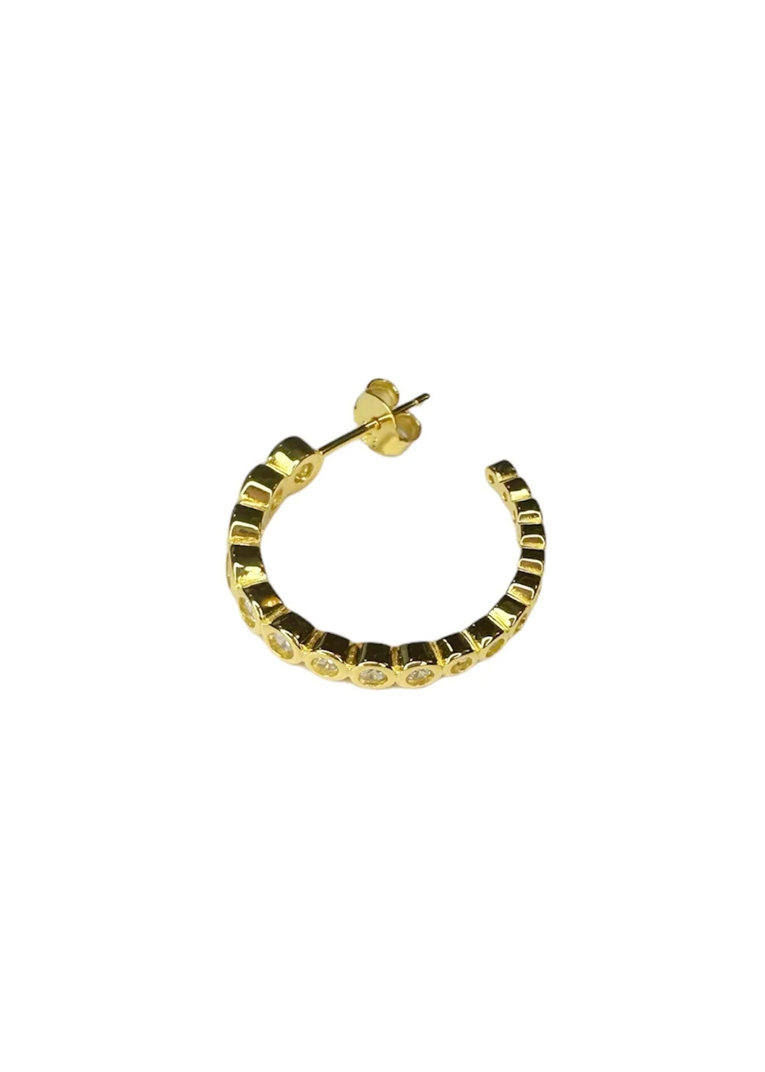 Pico - Ørering - Alba Crystal Stud - Goldplated - Grande