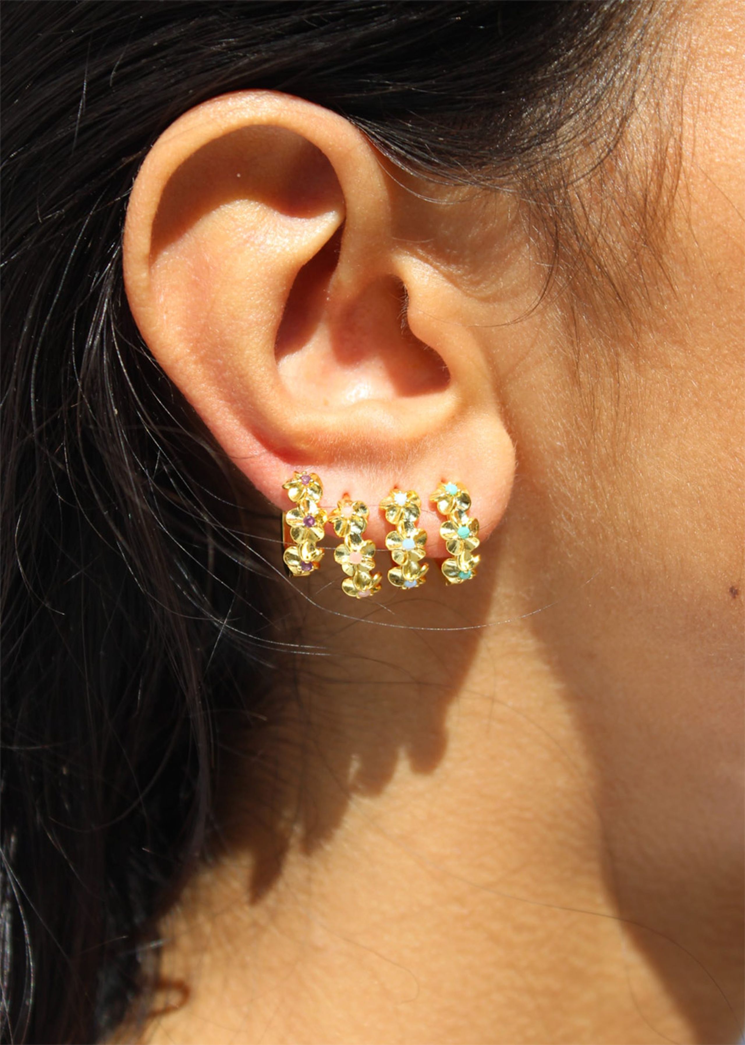 Pico - Ørering - Aster Crystal Hoop - FG-Clear