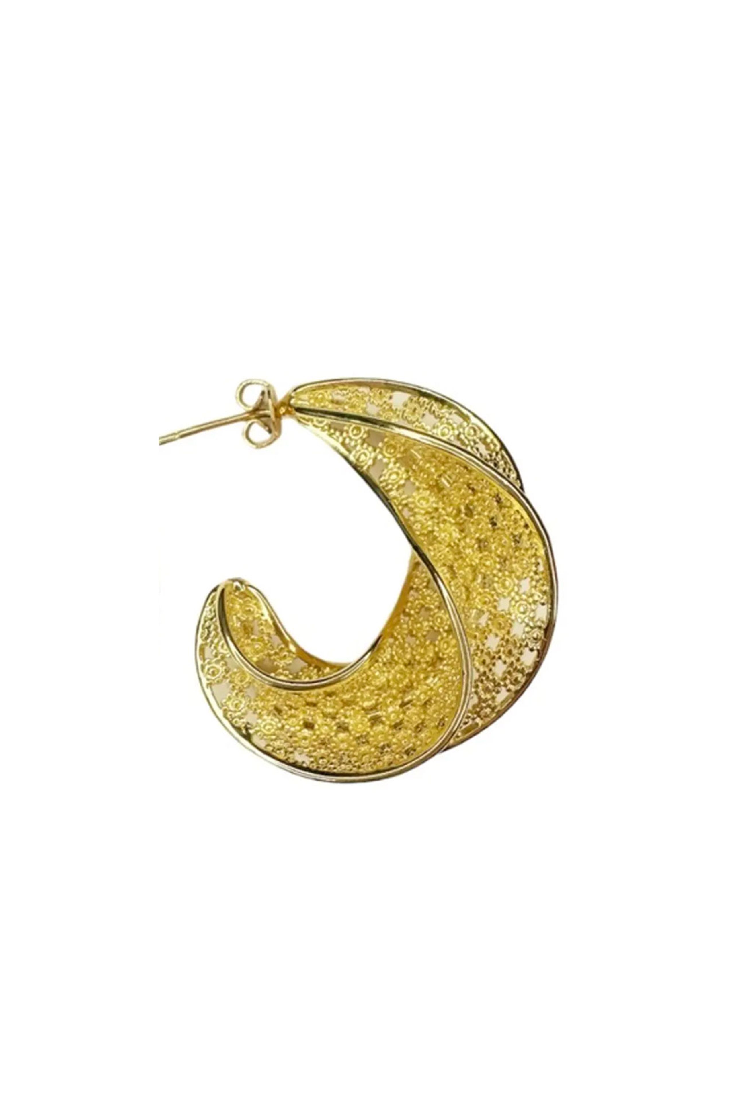 Pico - Oorbel - Filigran Afrika Grande Stud - Gold