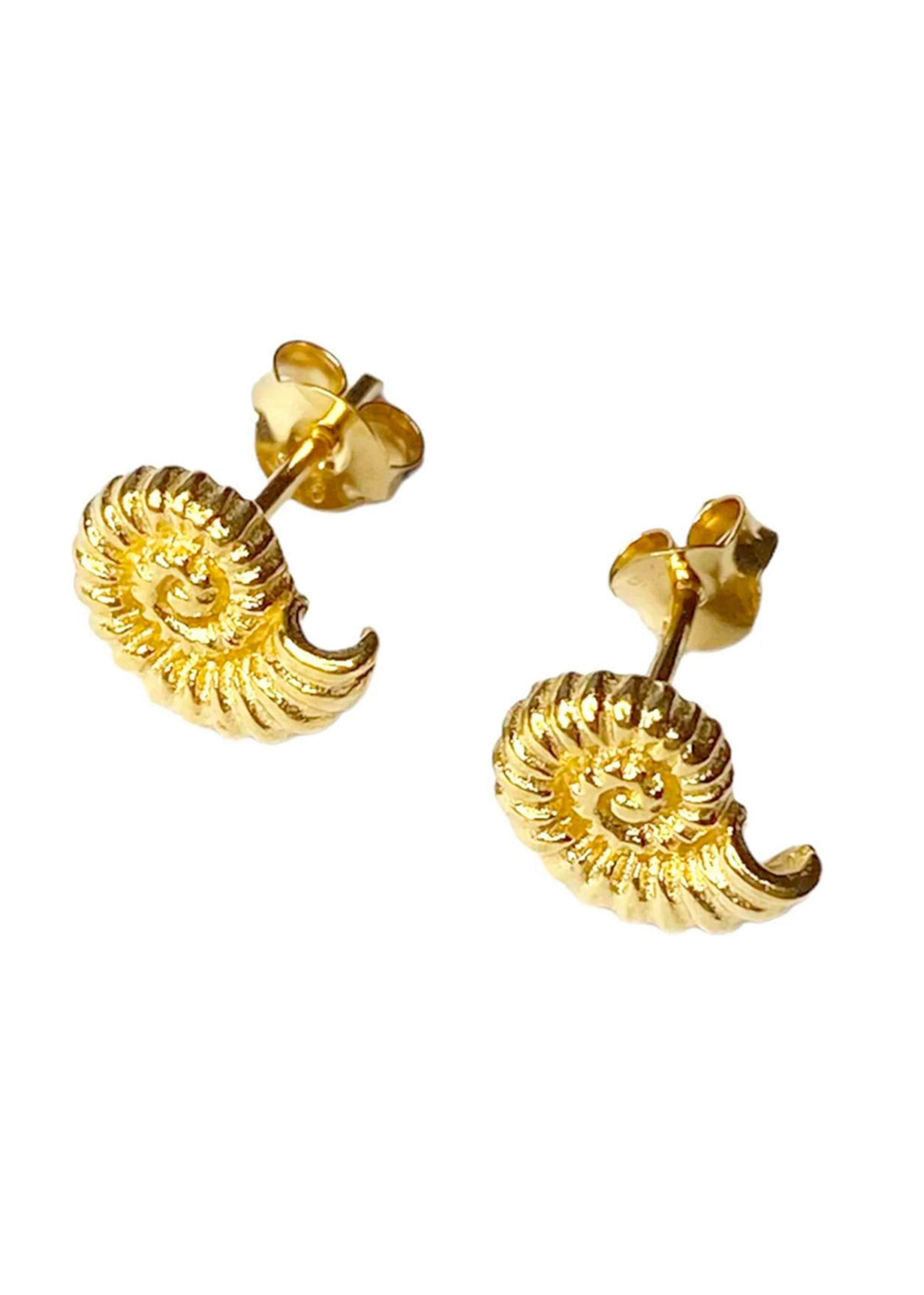 Pico - Pendientes - Caracol Studs - Gold