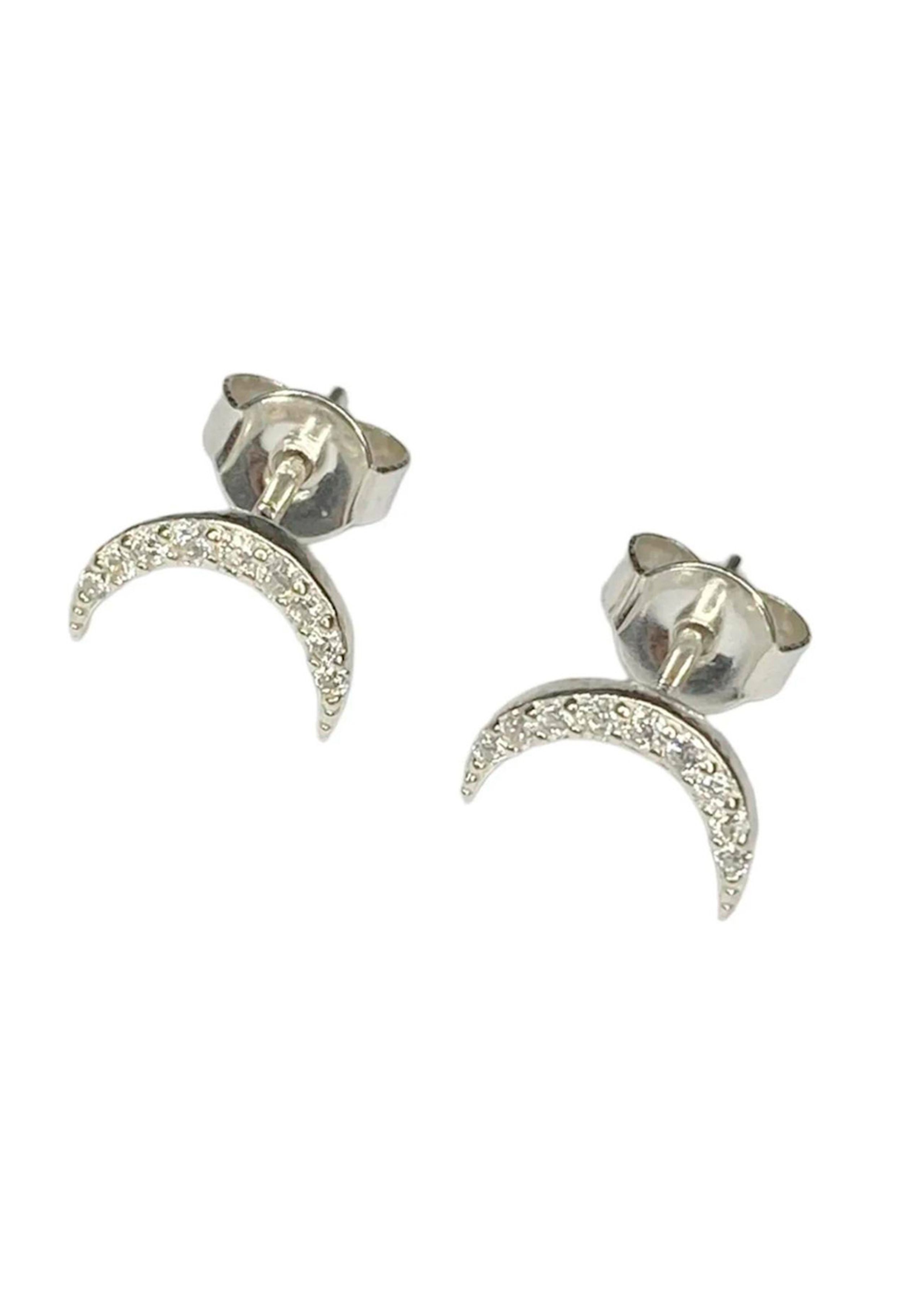 Pico - Ohrringe - Luna Crystal Studs - Silver
