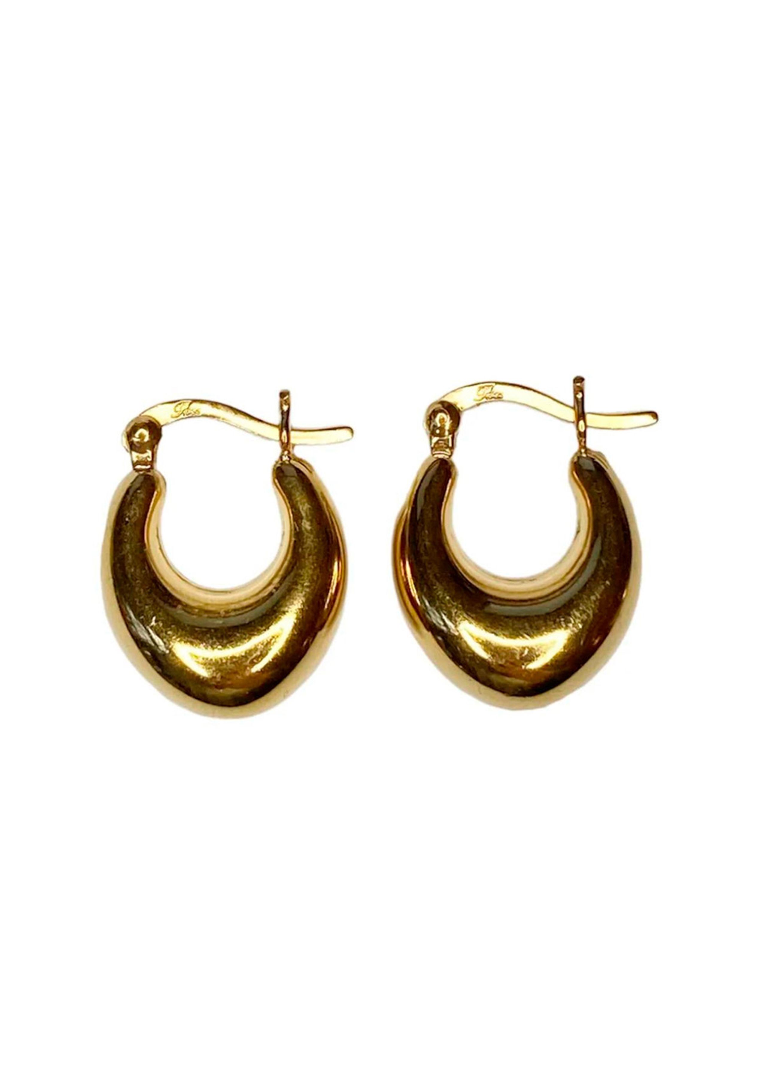 Pico - Earrings - Ollie Petit Hoops - Gold