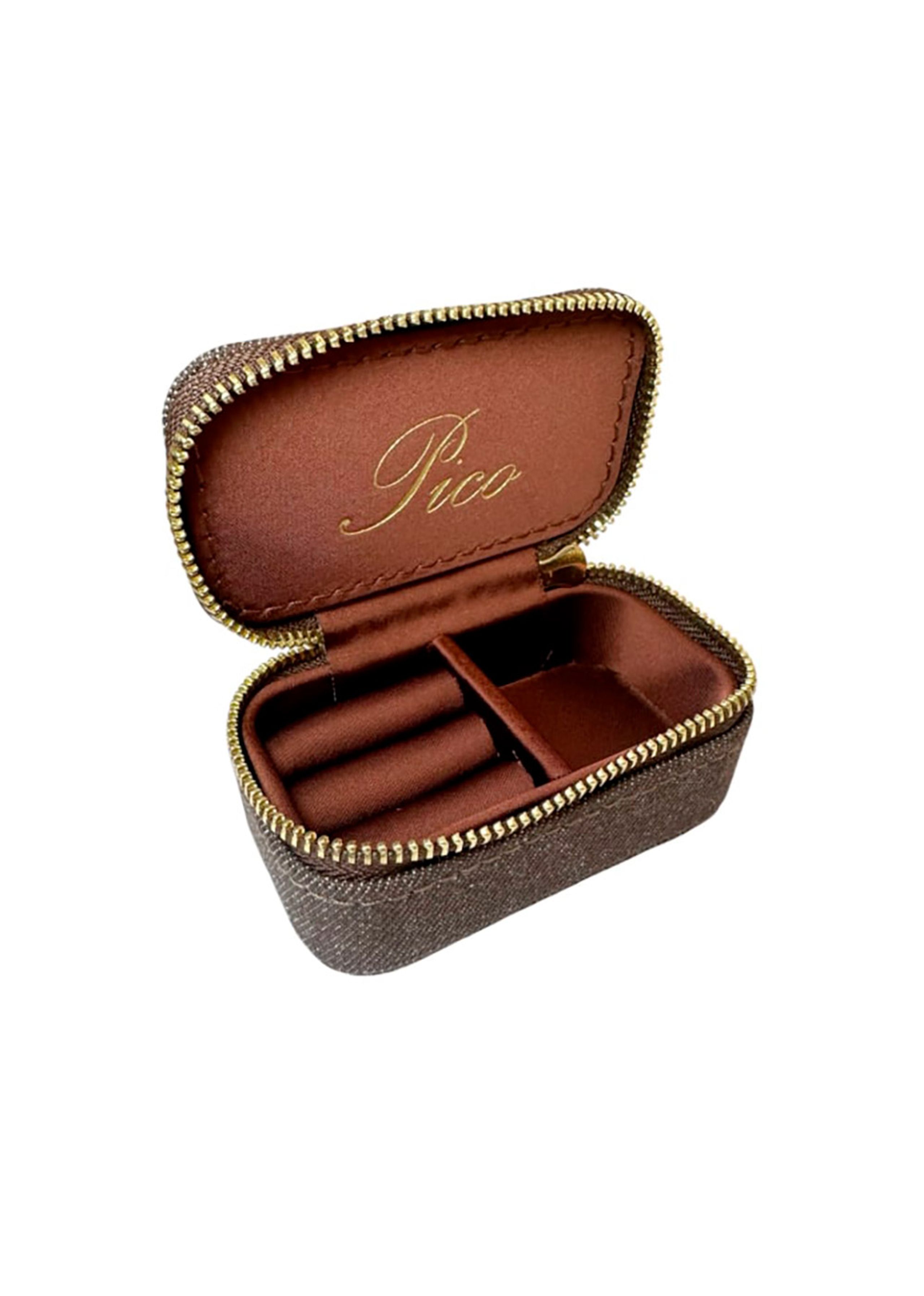 Pico - Jewellery box - Small Jewelry Box - Chocolate Denim