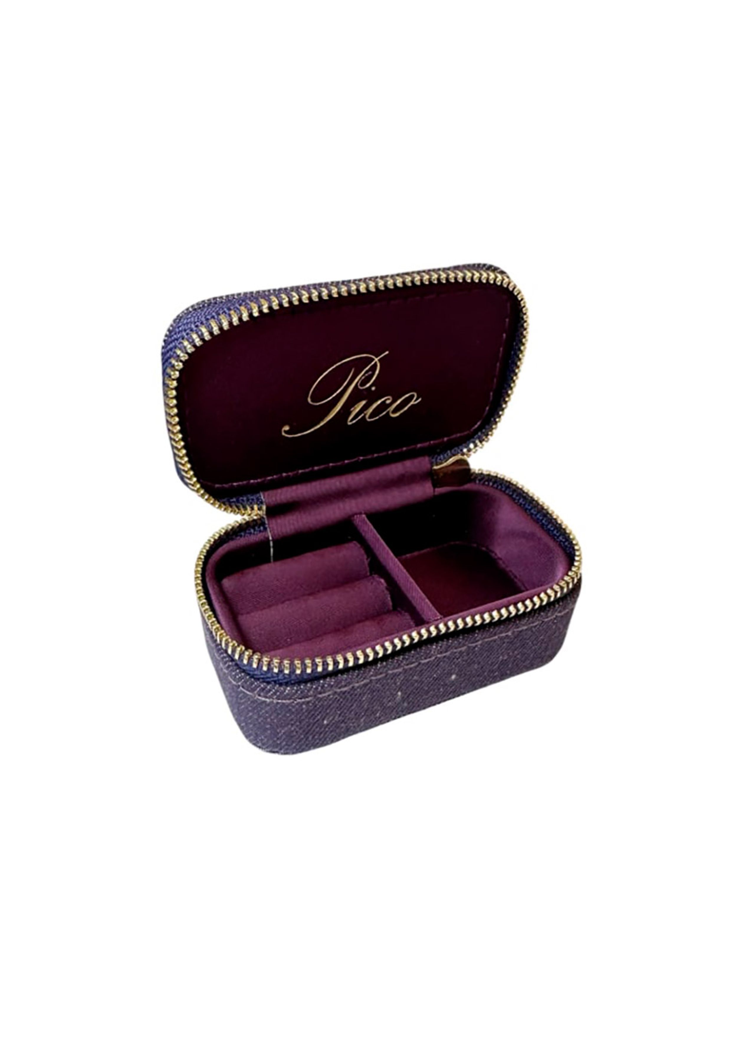 Pico - Smykkeskrin - Small Jewelry Box - Dark Berry Denim