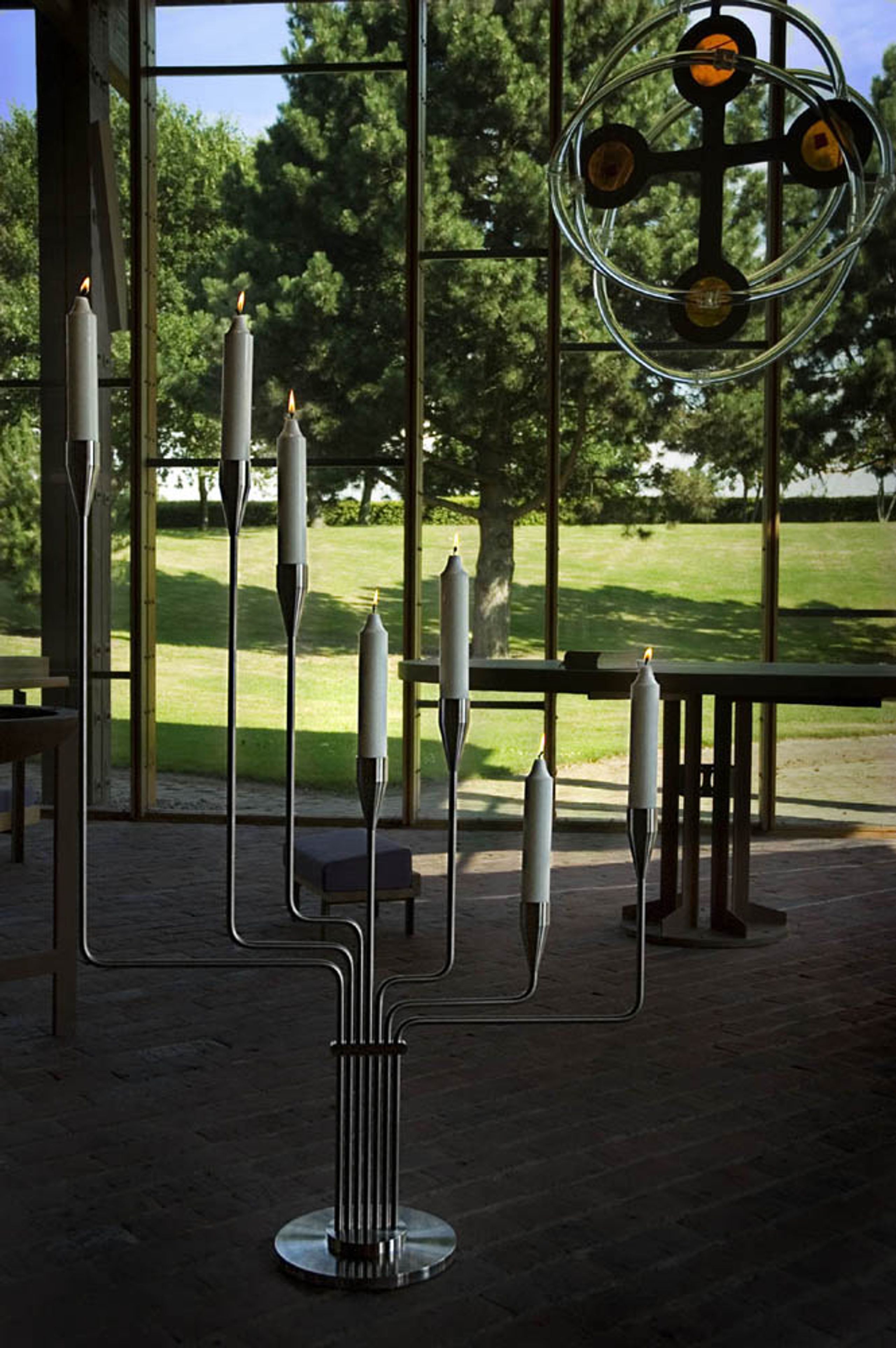 Piet Hein - Velas del faro - Karlsvognen - Karlsvognen MAXI lysestage , H. 130 cm. Rustfrit stål