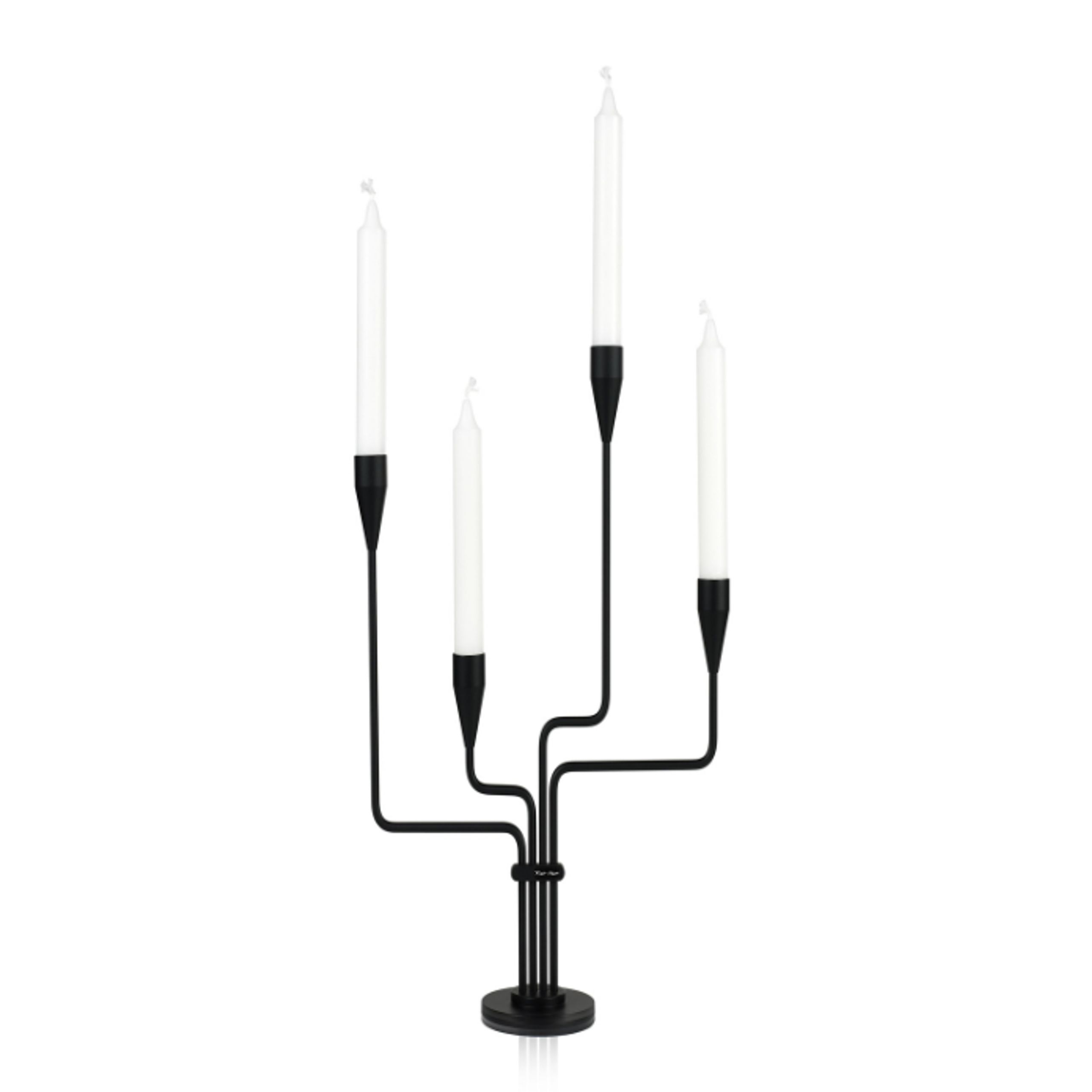 Piet Hein - Bougies de phare - Sort Lysestage - SORT Lysestage Sydkorset - stål