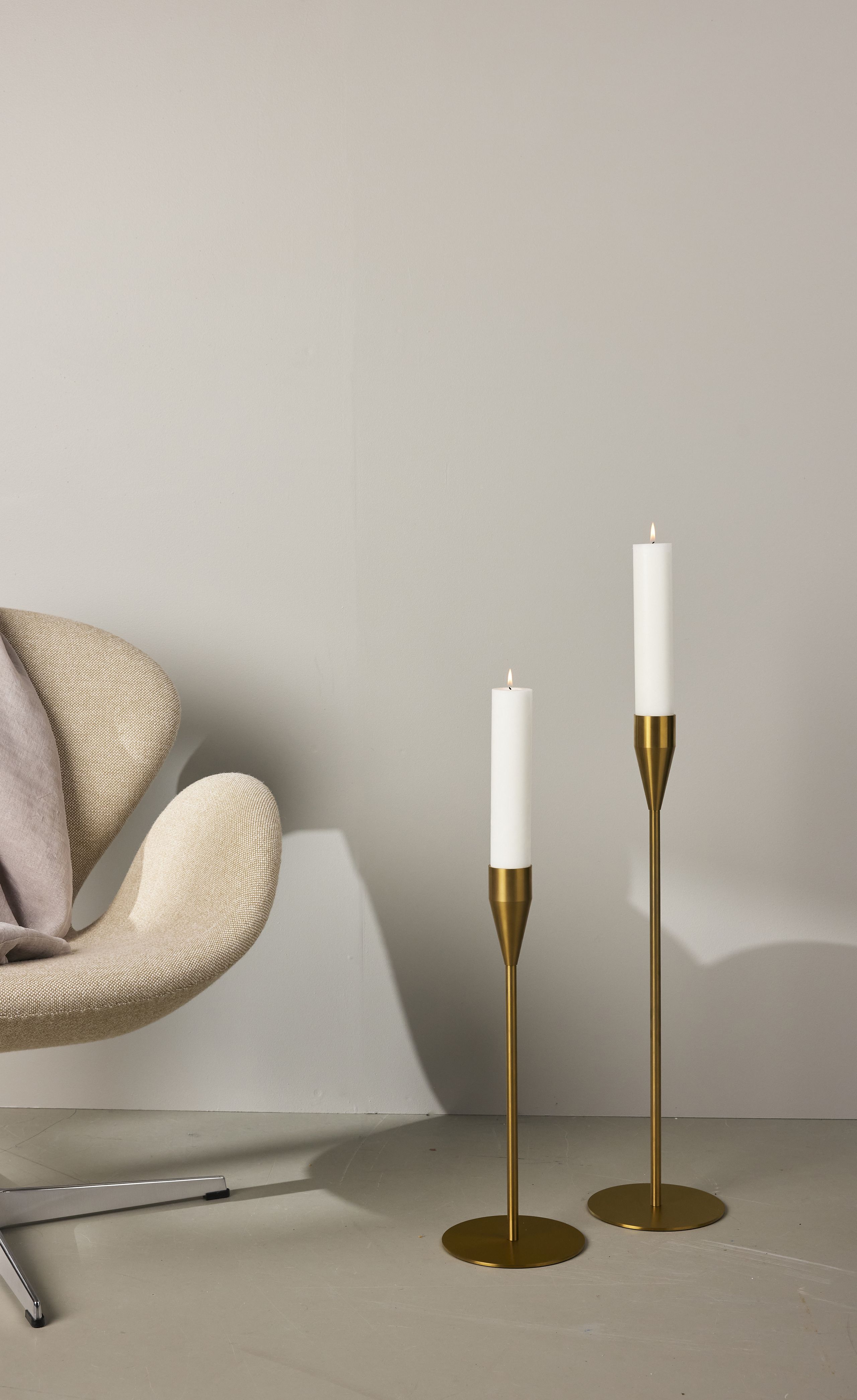 Piet Hein - Lysestage - Messing Lysestage - Venus + Jupiter, MAXI