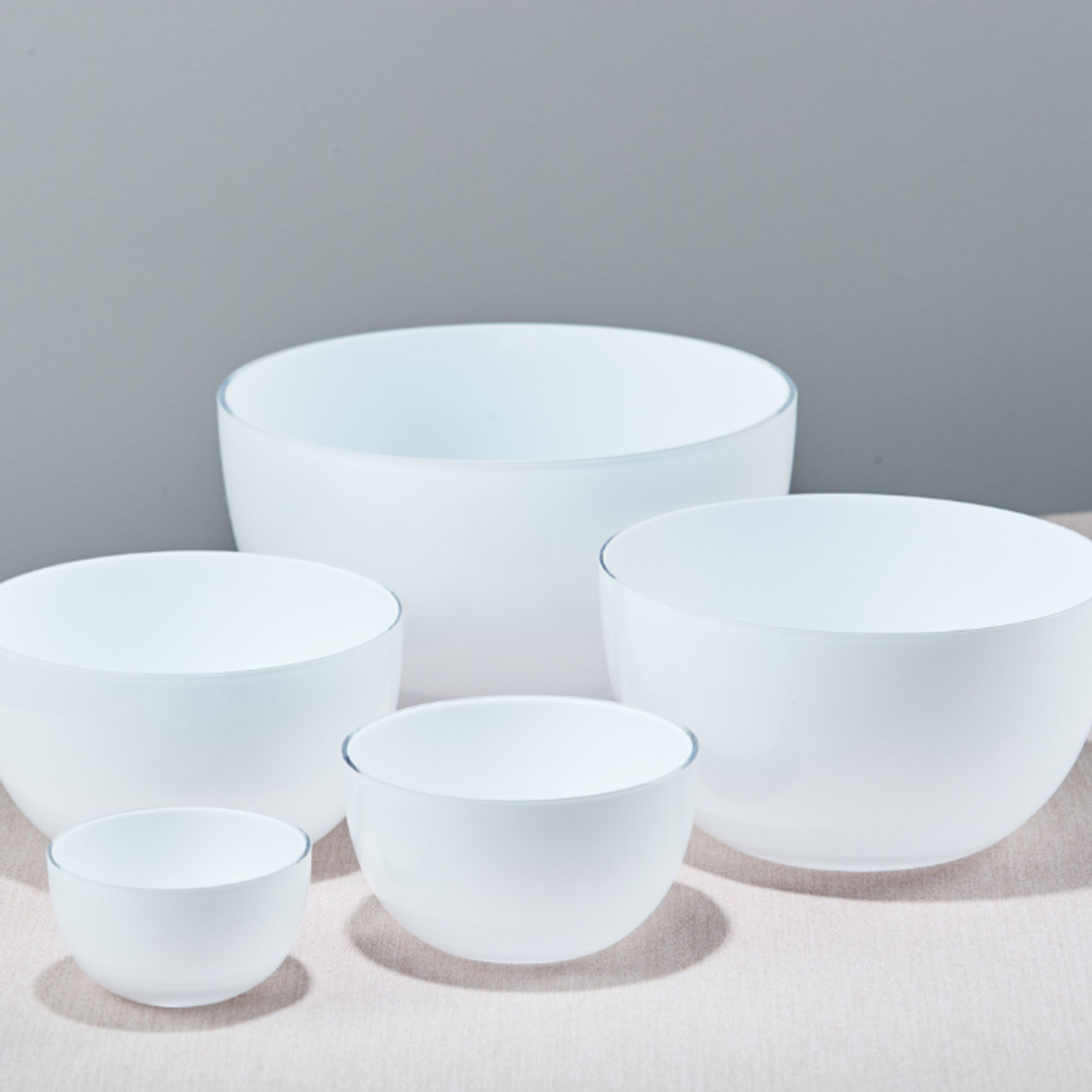 Piet Hein - Skål - Skål Glas - Skål glas 18 cm - OPAL