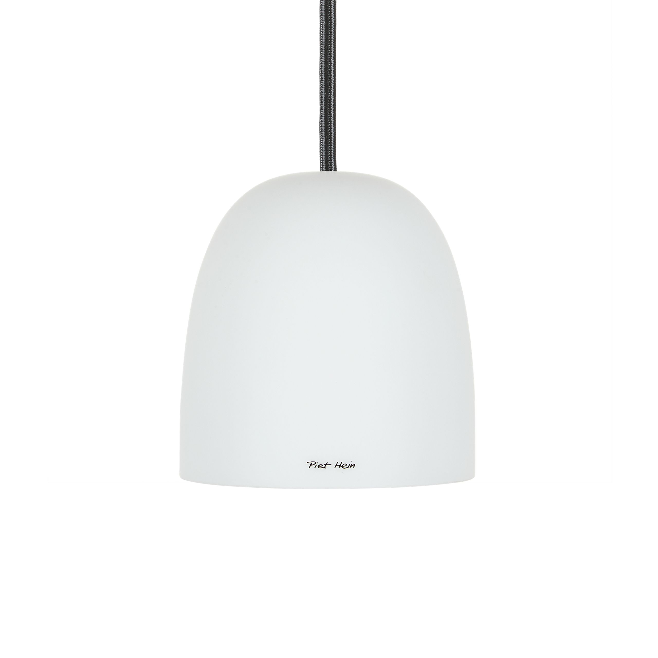 Piet Hein - Pendentif - Super115 Mm Pendel Opal-glass (g9 42w) - SUPER115 mm pendel OPAL-GLASS (G9 42W) - SORT ledning 3m