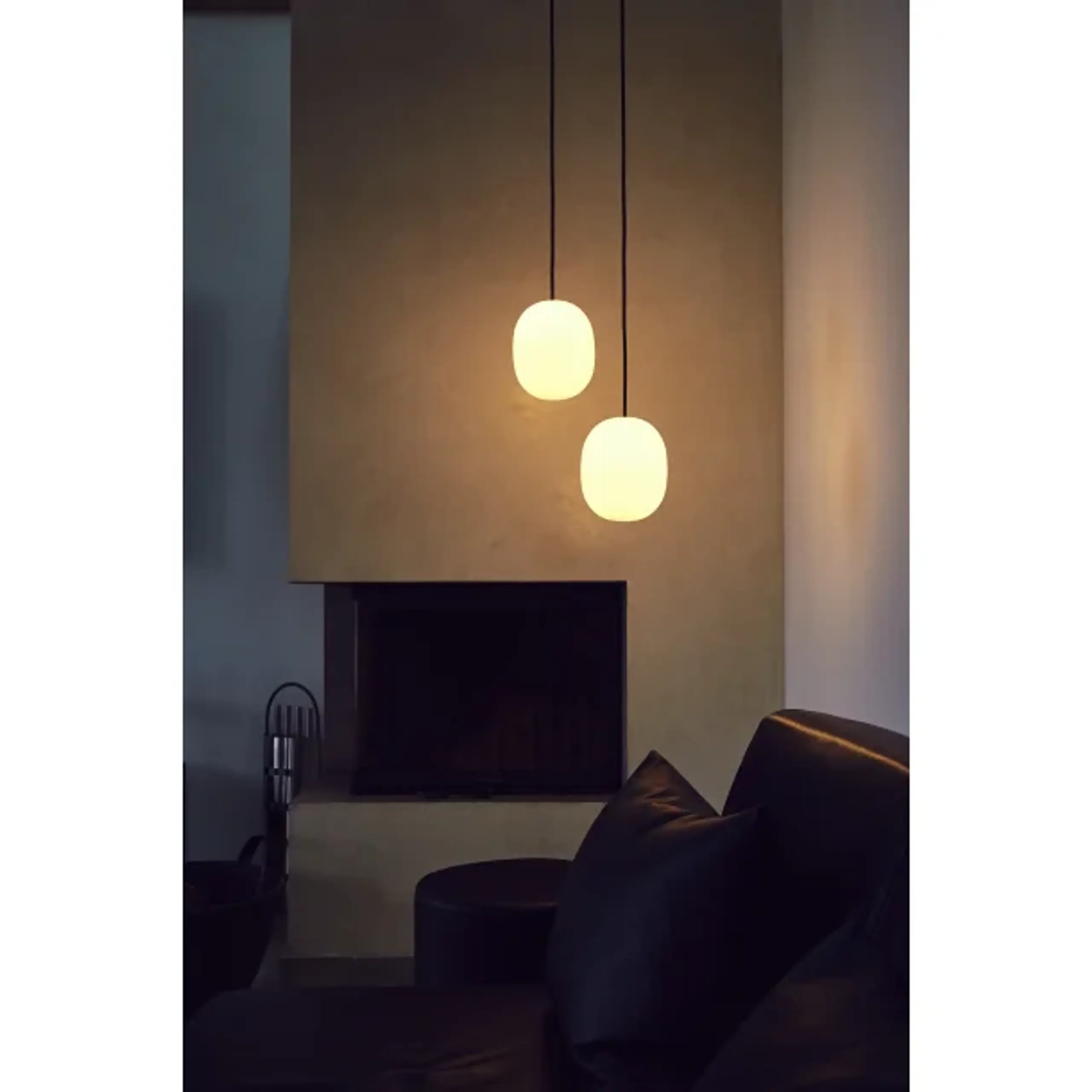 Piet Hein - Vedhæng - SuperÆg 150p - Opal (g9 42w) - - SUPERÆG 150P - OPAL (G9 42W) - RØD ledning 3m