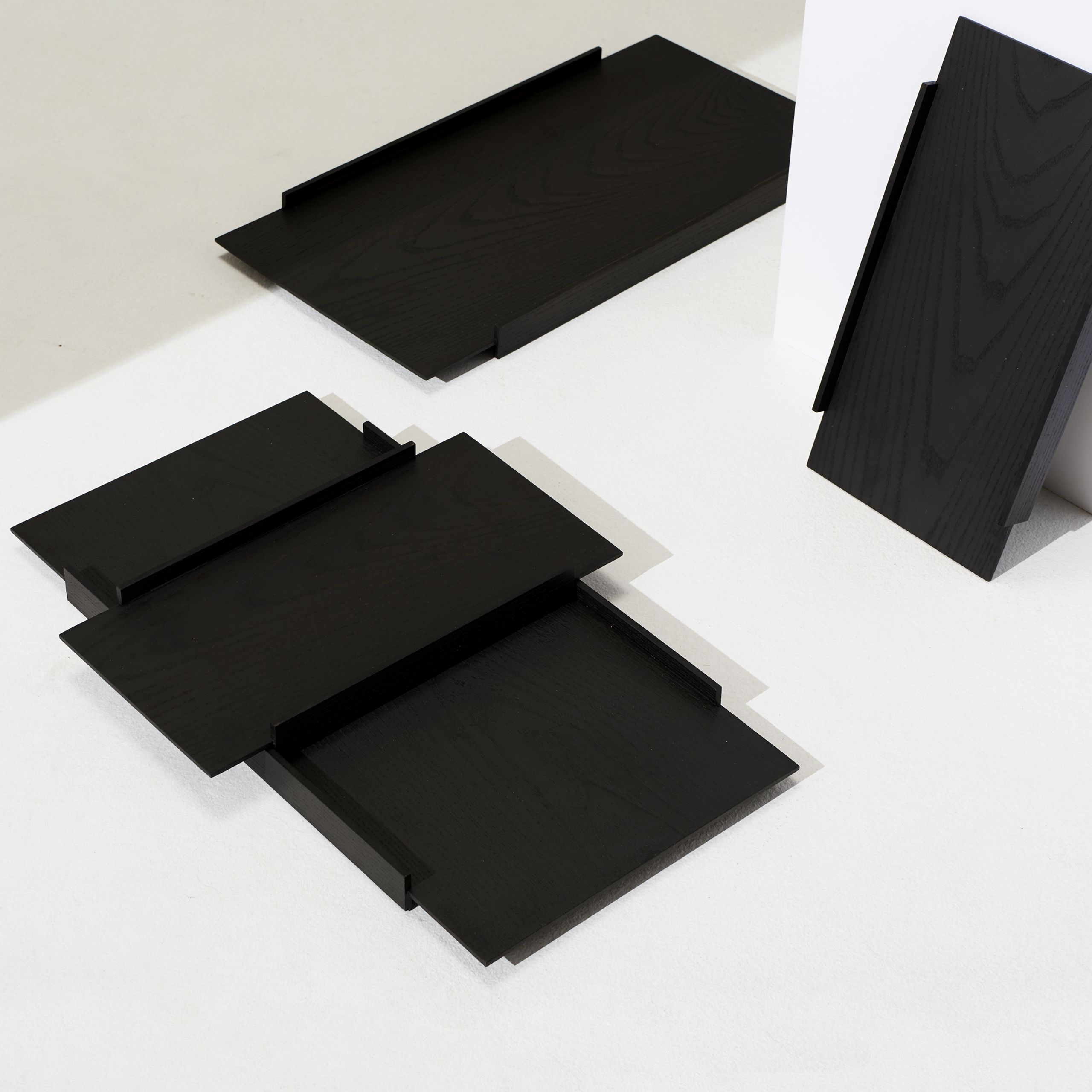 PLEASE WAIT to be SEATED - Zásobník - Kanso Tray Set / By Laura Bilde - Black Ash
