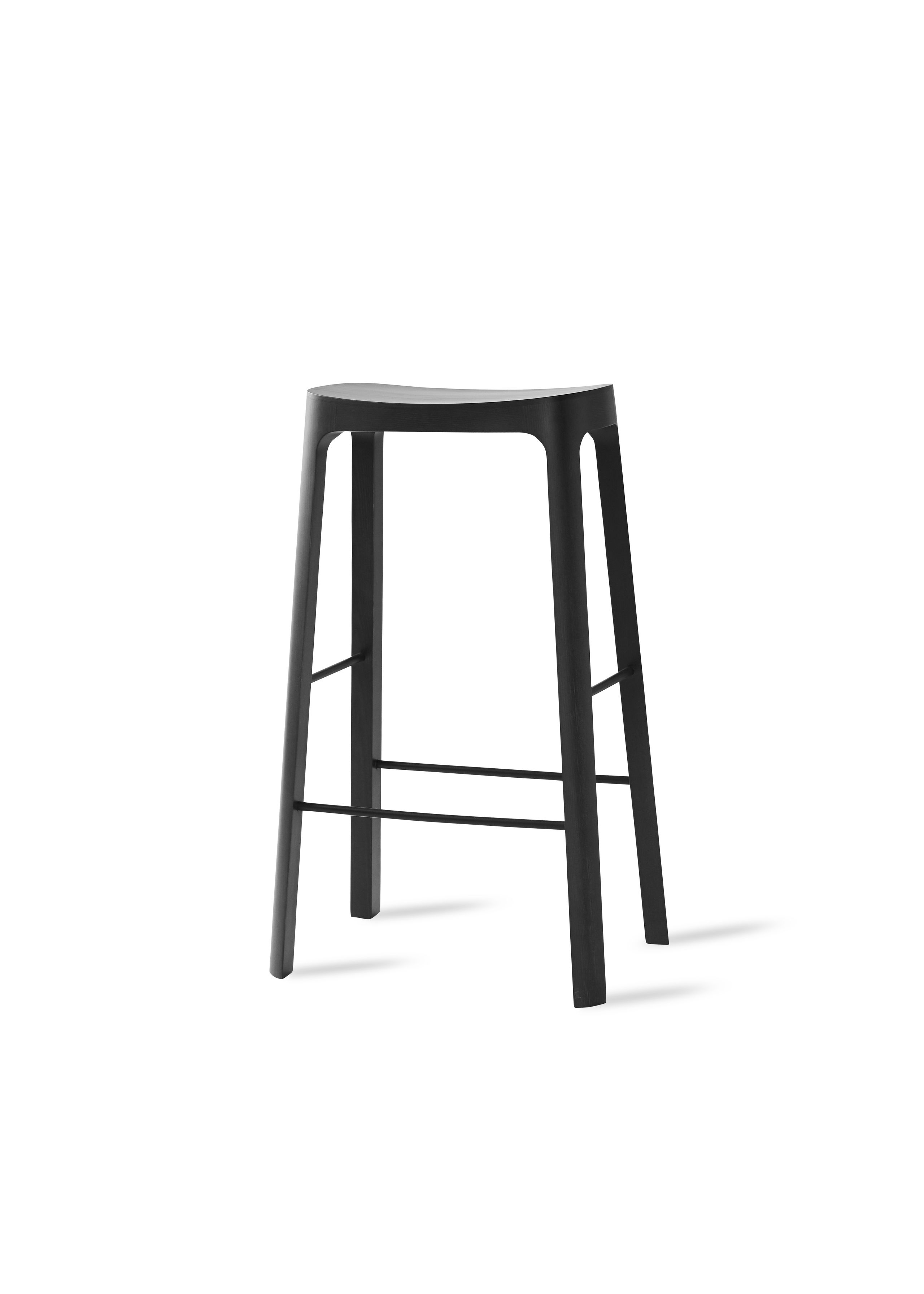 PLEASE WAIT to be SEATED - Tabouret de bar - Crofton Bar Stool / By Daniel Schofield - Black / Black