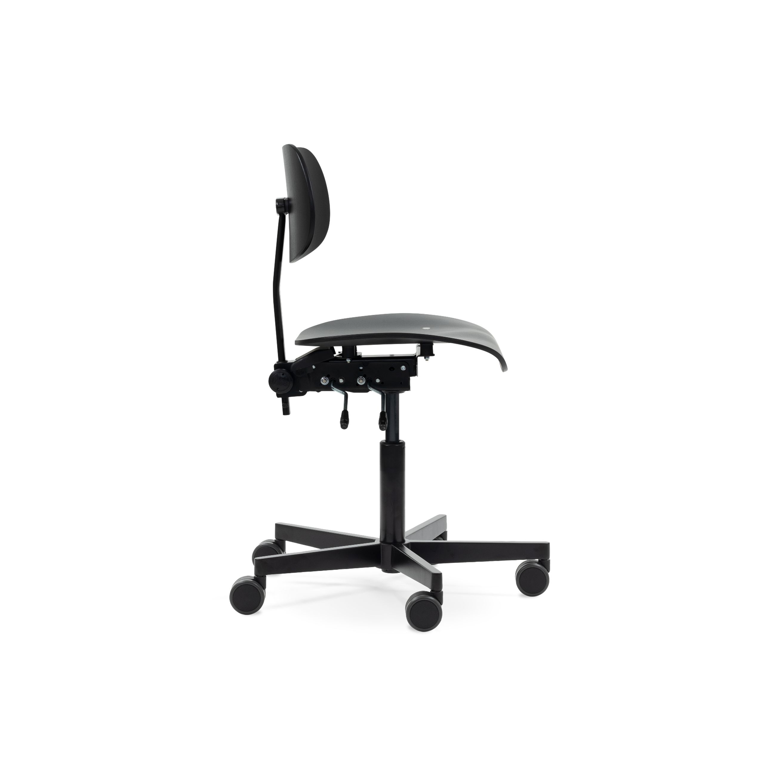 PLEASE WAIT to be SEATED - Kancelárske kreslo - S197 R20 Office Chair / By Egon Eiermann - Black / Black