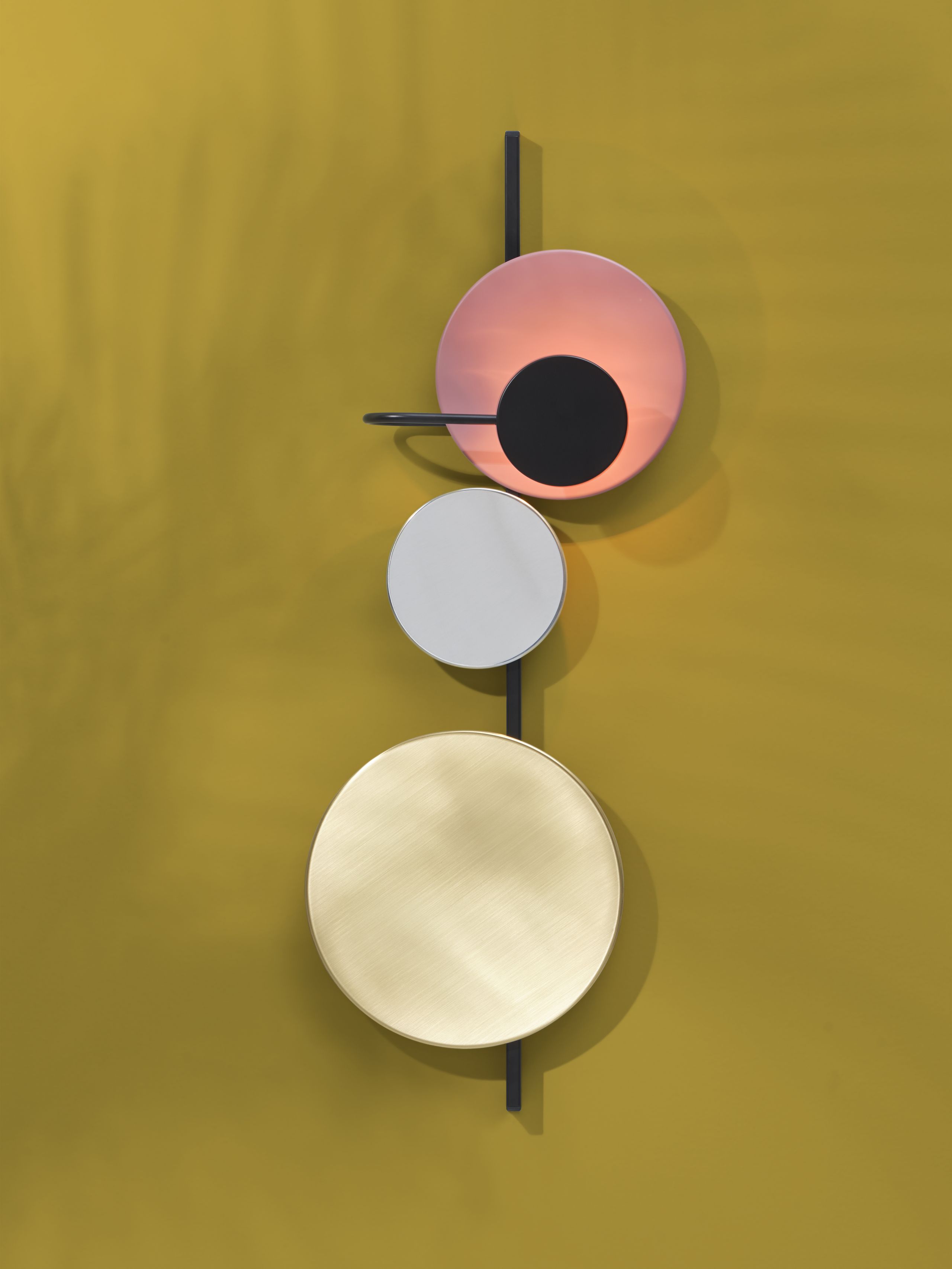 PLEASE WAIT to be SEATED - Lamp accessories - Planet Lamp Disc / By Mette Schelde - Electric Blue