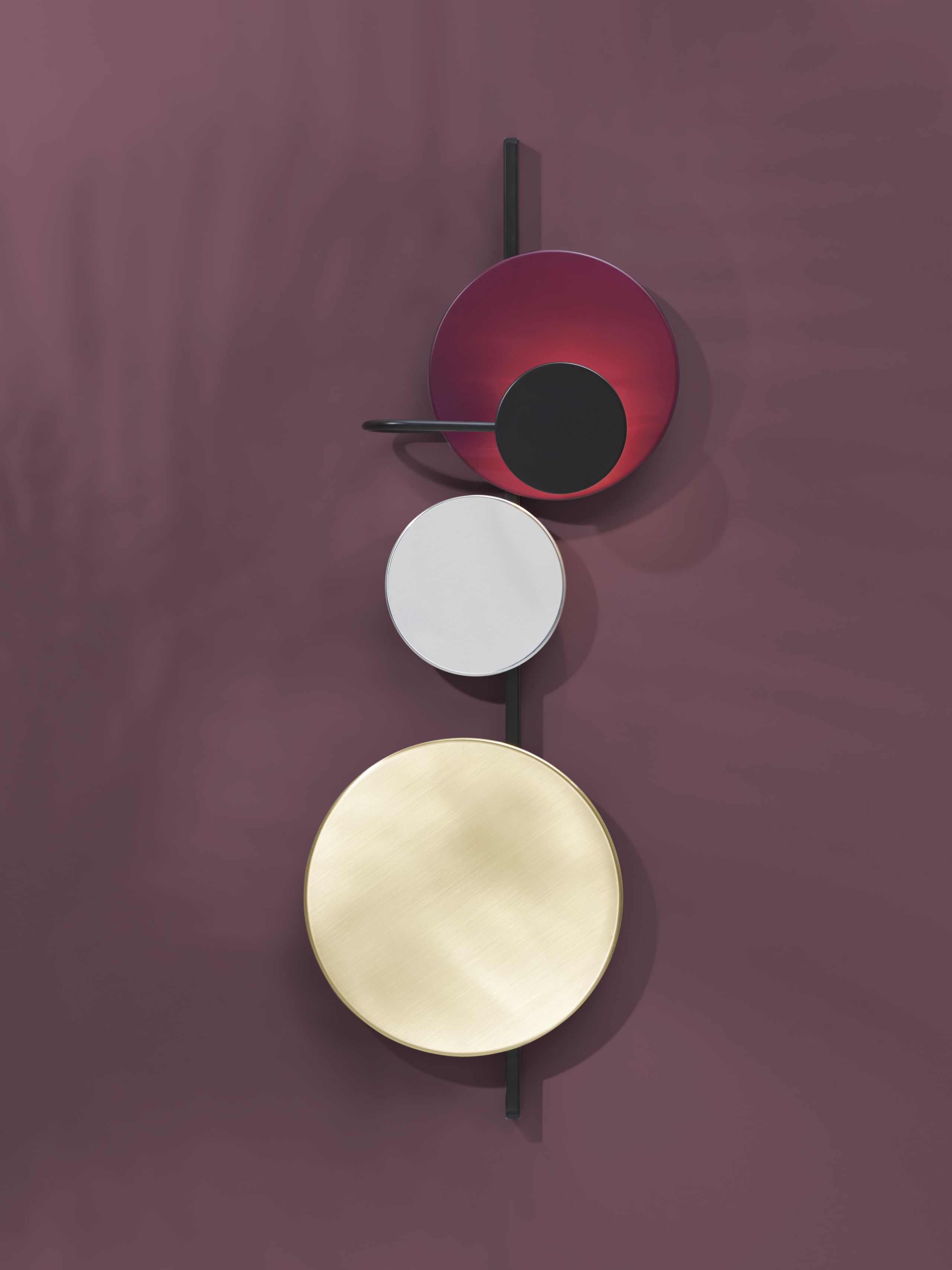 PLEASE WAIT to be SEATED - Lampetilbehør - Planet Lamp Disc / By Mette Schelde - Fig Purple