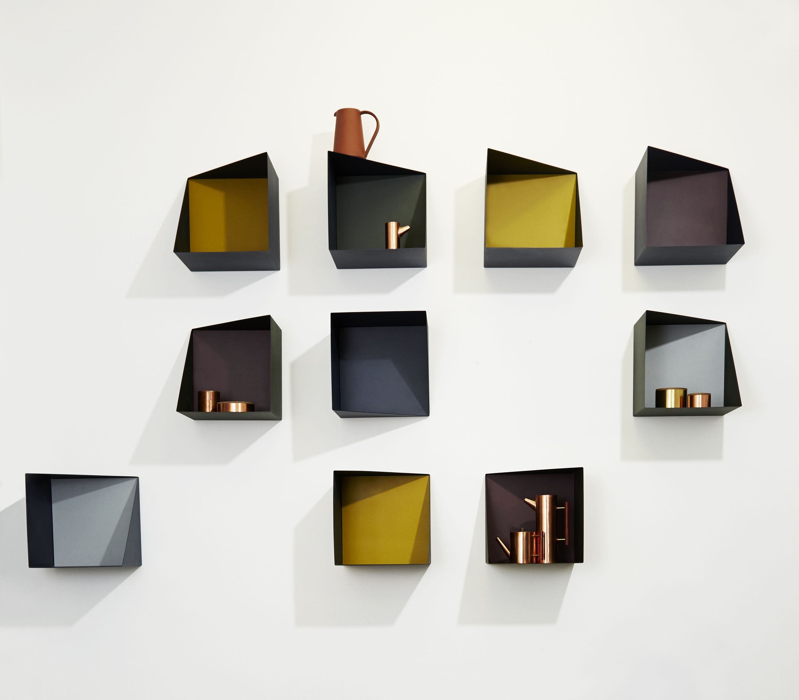 PLEASE WAIT to be SEATED - Display - Wall Box - Additional Back Plate / By Ludvig Storm - Cedar Green