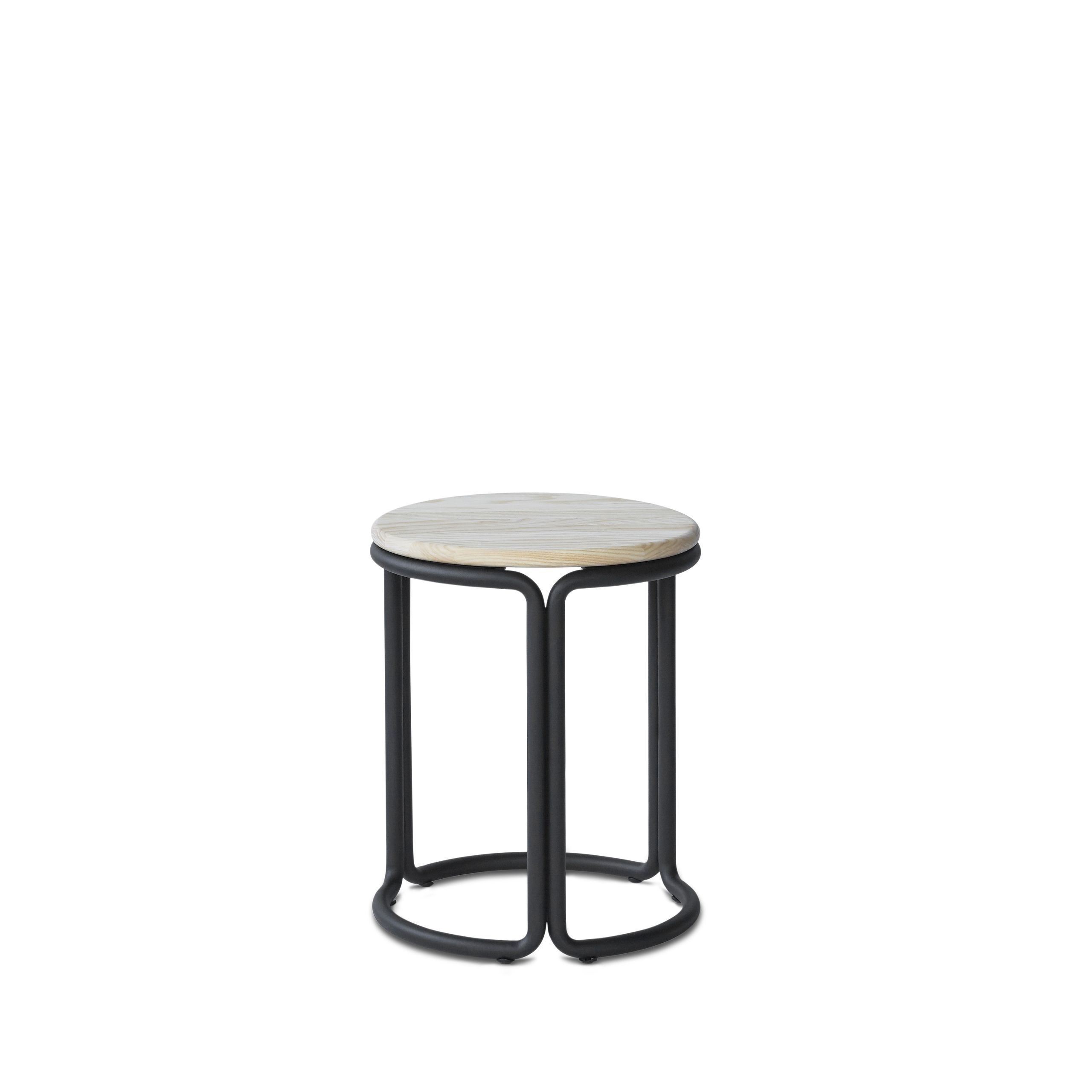PLEASE WAIT to be SEATED - Sgabello - Hardie Stool / By Philippe Malouin - Natural Ash / Black