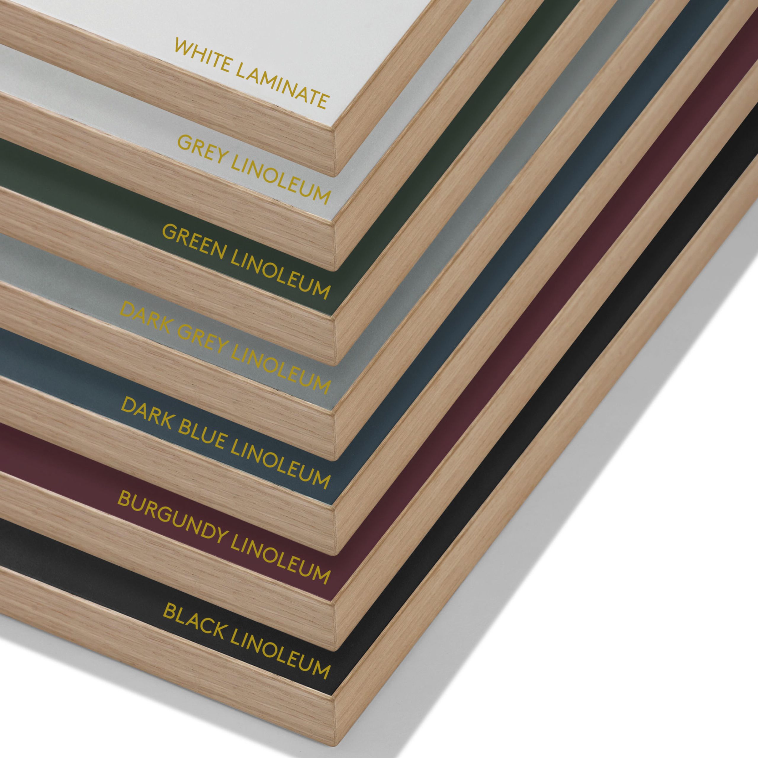 PLEASE WAIT to be SEATED - Psací stůl - Eiermann1 Desk / By Egon Eiermann - Black Linoleum w. Oak Edge / Black