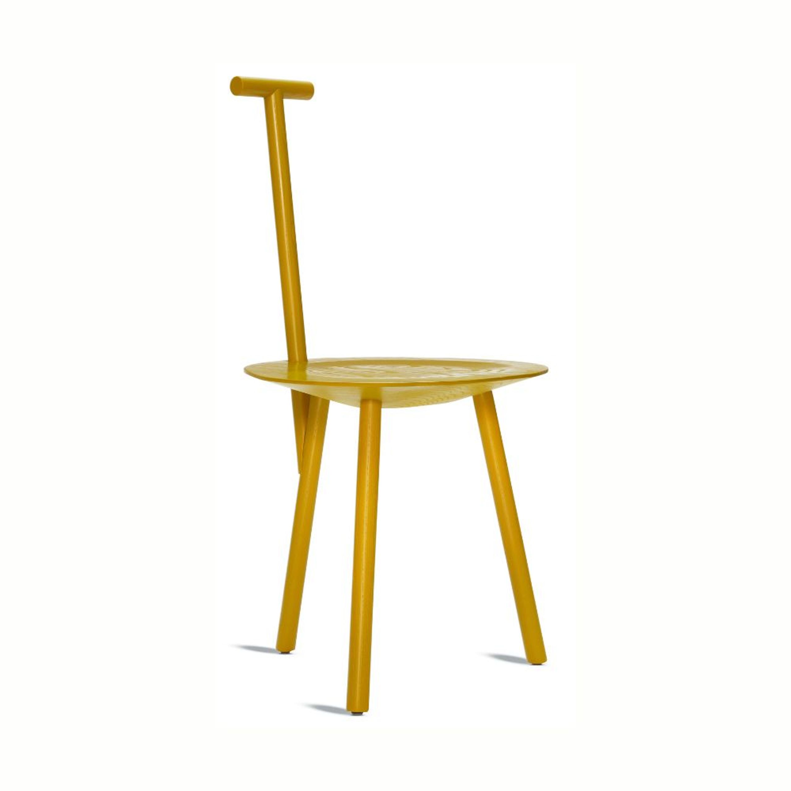PLEASE WAIT to be SEATED - Dining chair - Spade Chair / By Faye Toogood - Turmeric Yellow