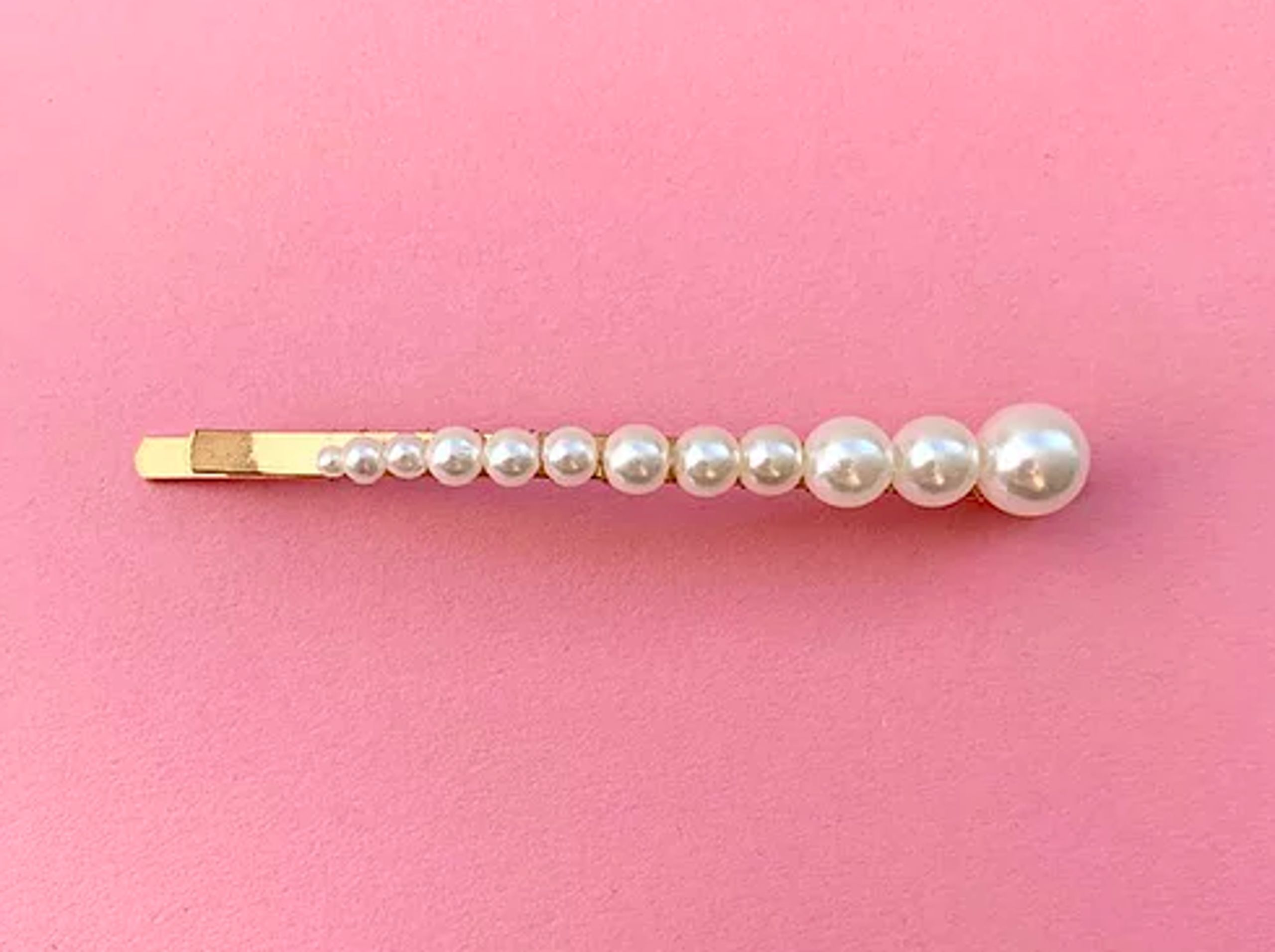 Plissé Copenhagen - Hair Clip - Paris Pearl Hairpin - Pearl/Gold
