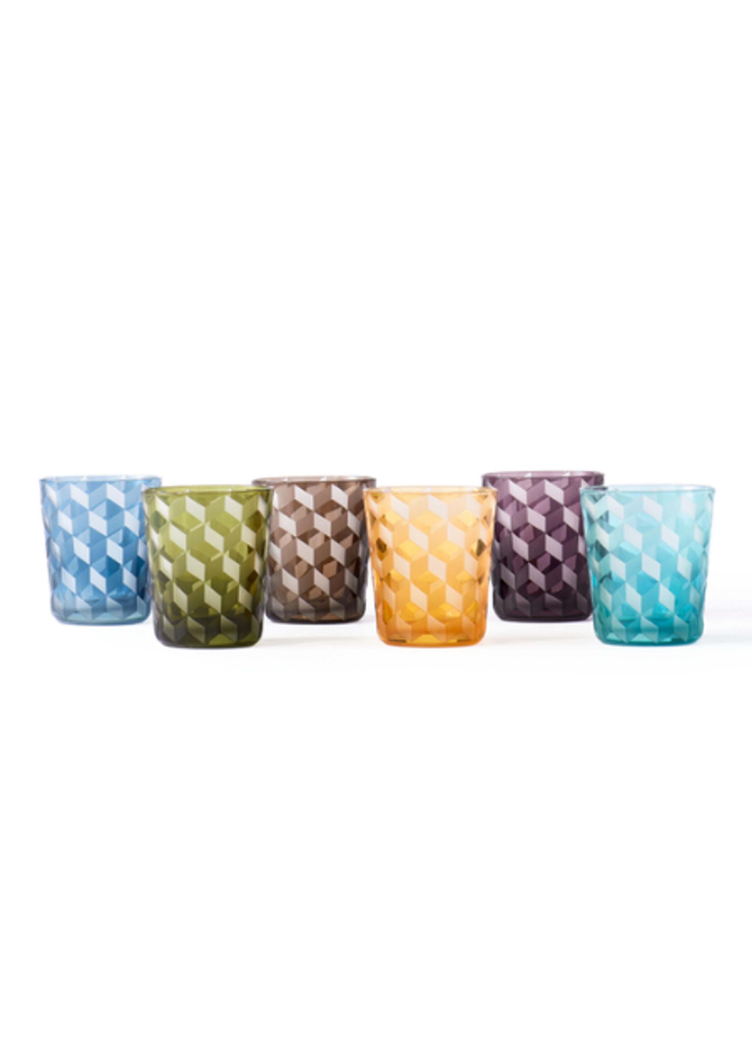 Pols Potten - Glass - Block Tumblers - Brown