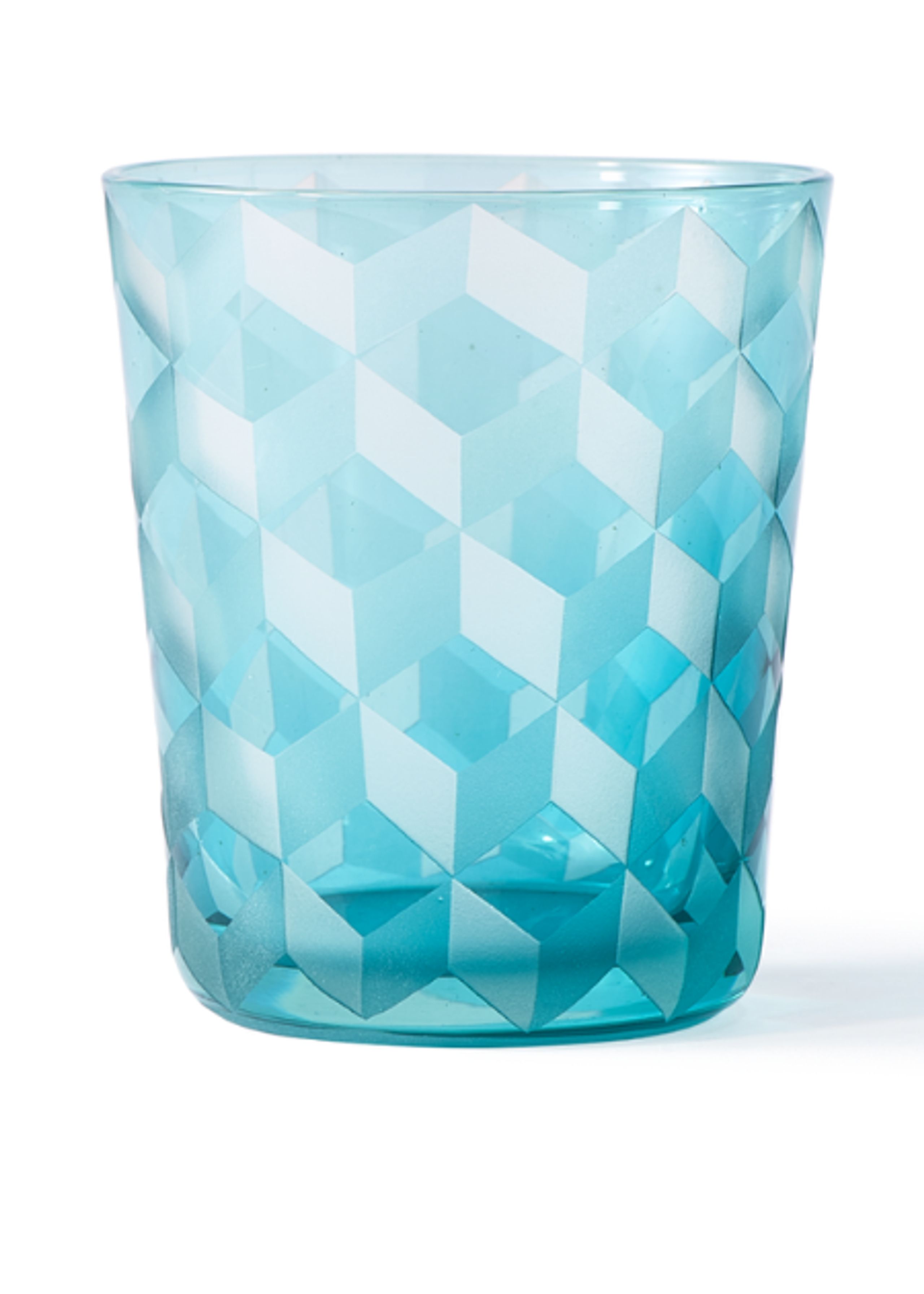Pols Potten - Glass - Block Tumblers - Light Blue