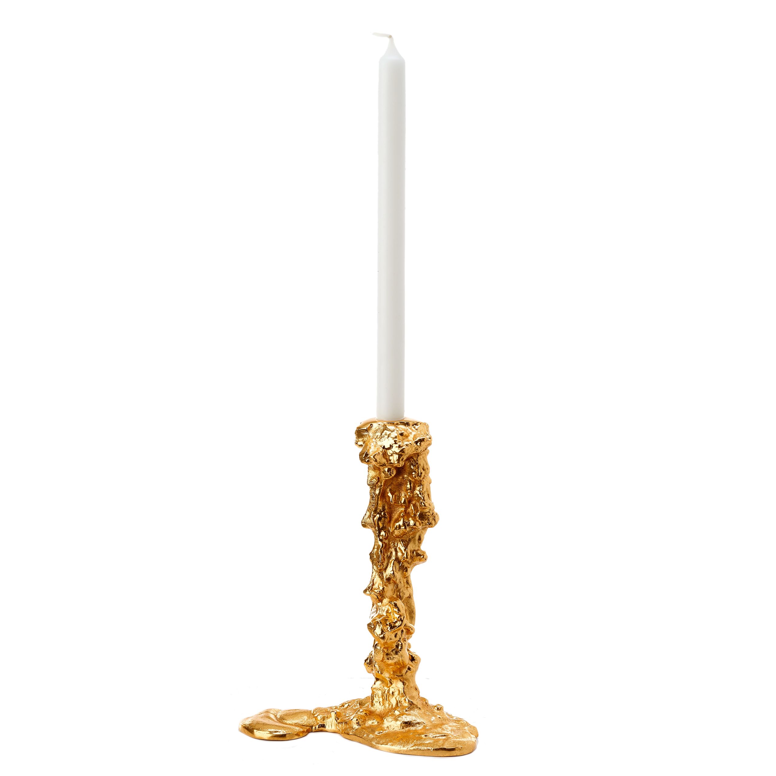 Pols Potten - Lysestage - Candle Holder Drip - Gold - large
