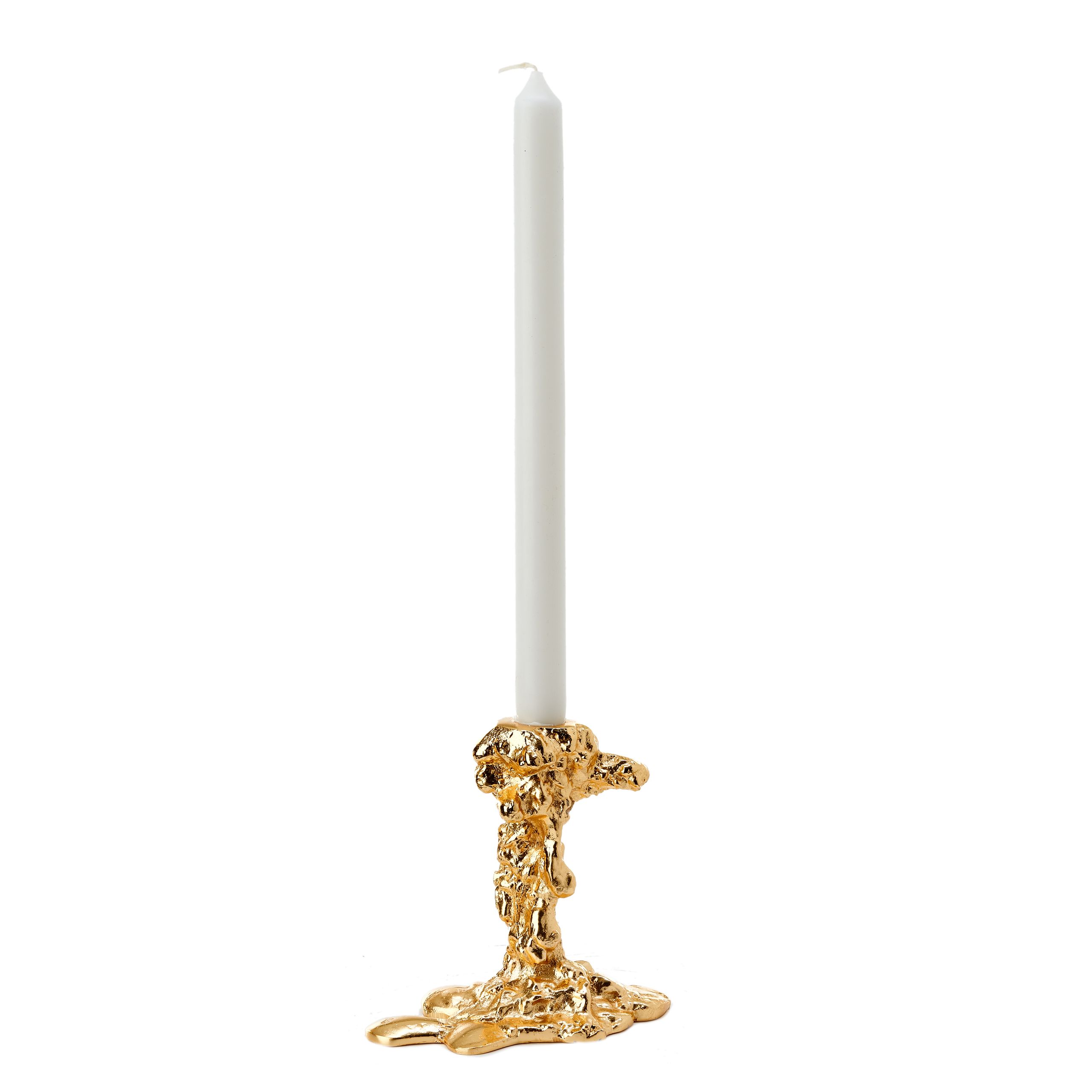Polspotten - Candle holder - Candle Holder Drip - Gold - small