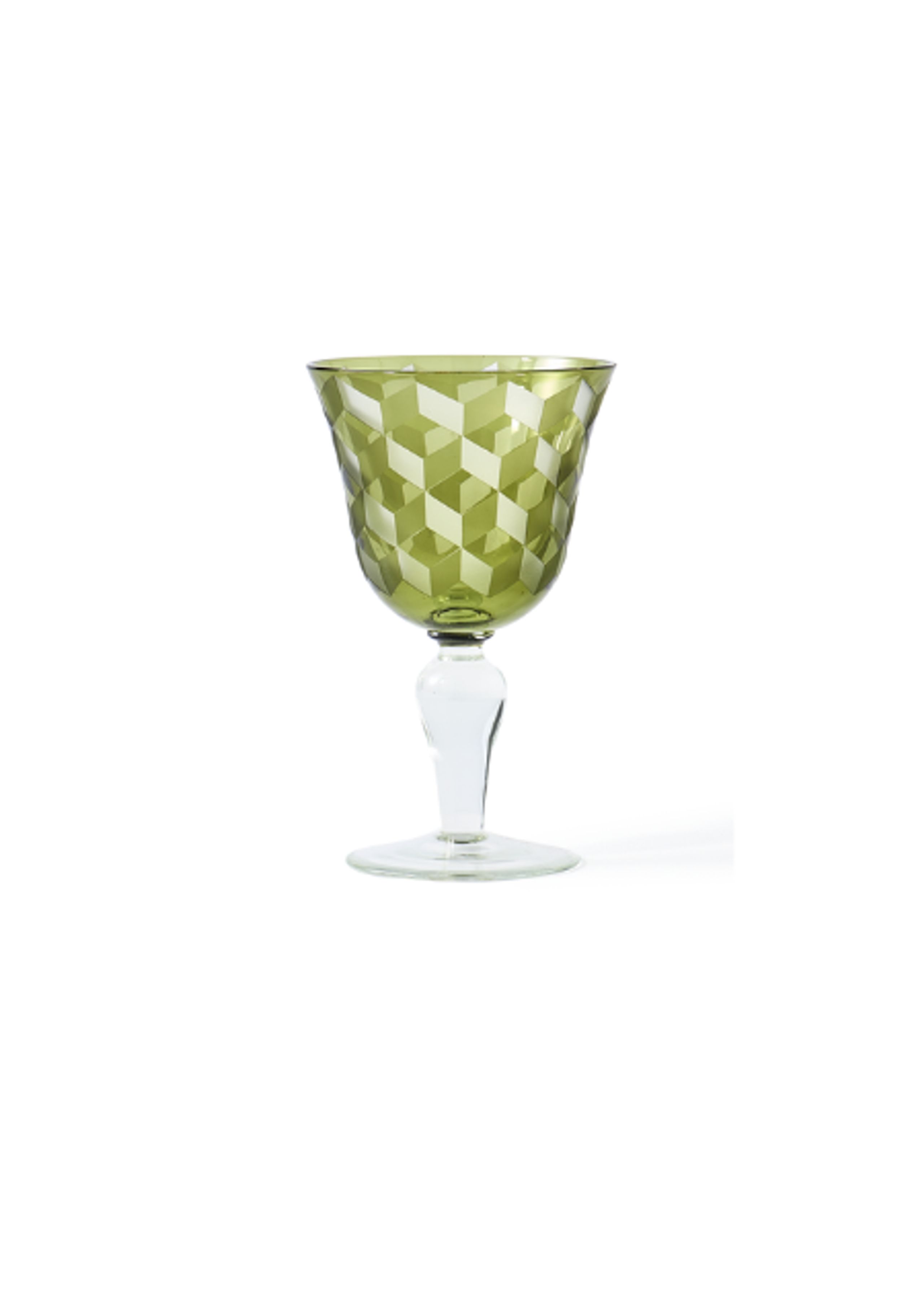 Pols Potten - Weinglas - Block Wine Glasses - Green