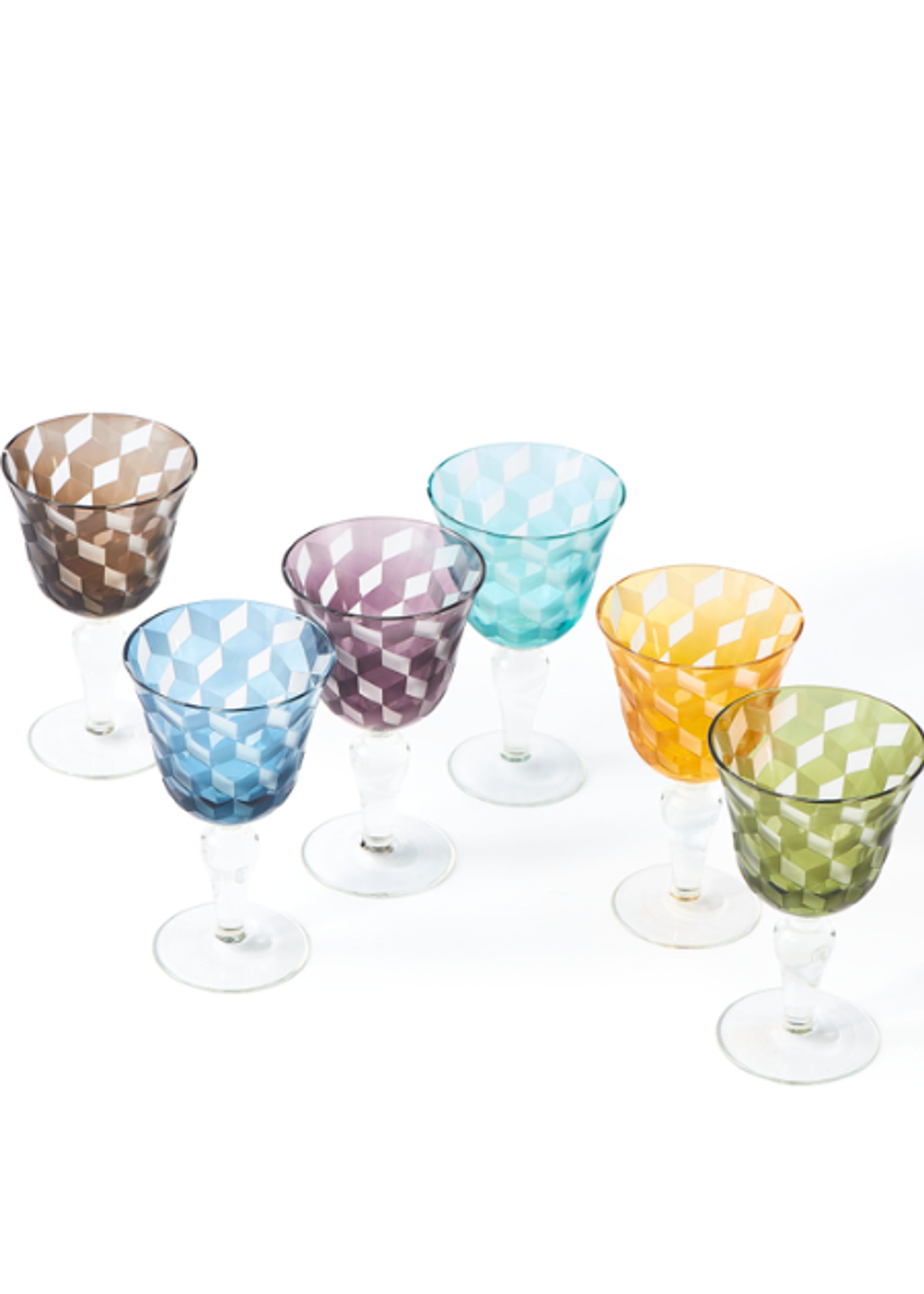 Pols Potten - Weinglas - Block Wine Glasses - Green