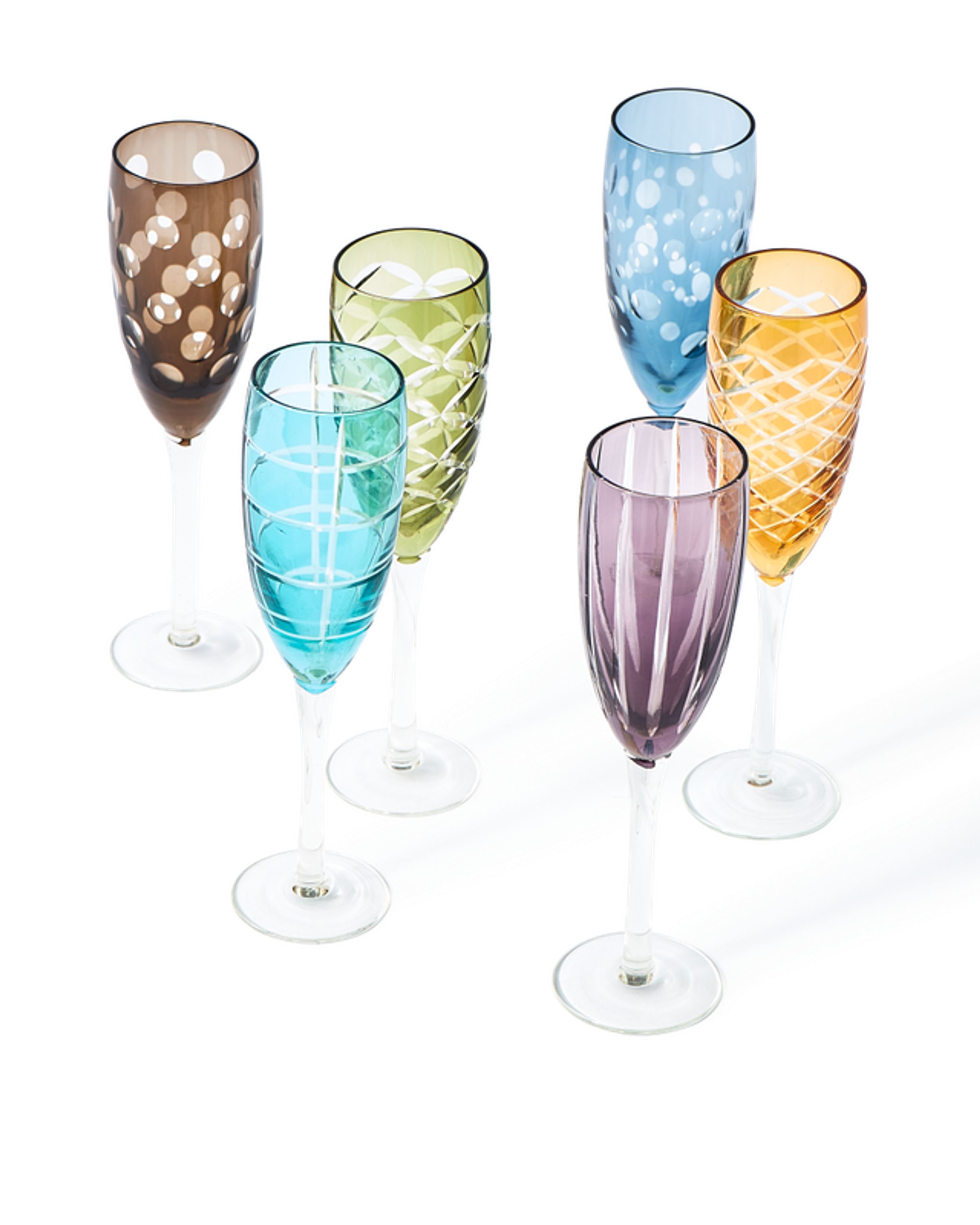 Polspotten - Bicchiere da champagne - Cuttings Champagne Glass - Brown