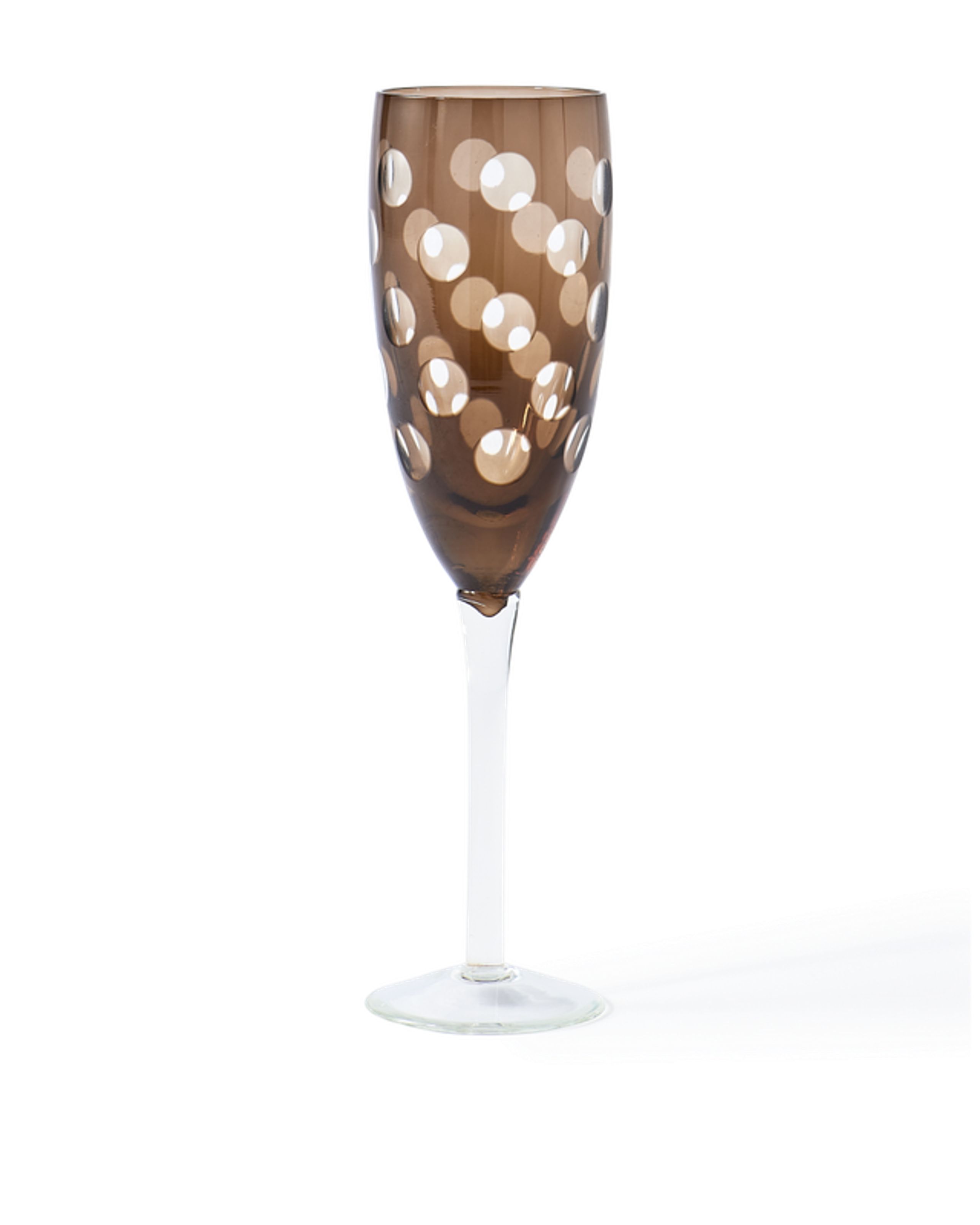 Polspotten - Bicchiere da champagne - Cuttings Champagne Glass - Brown