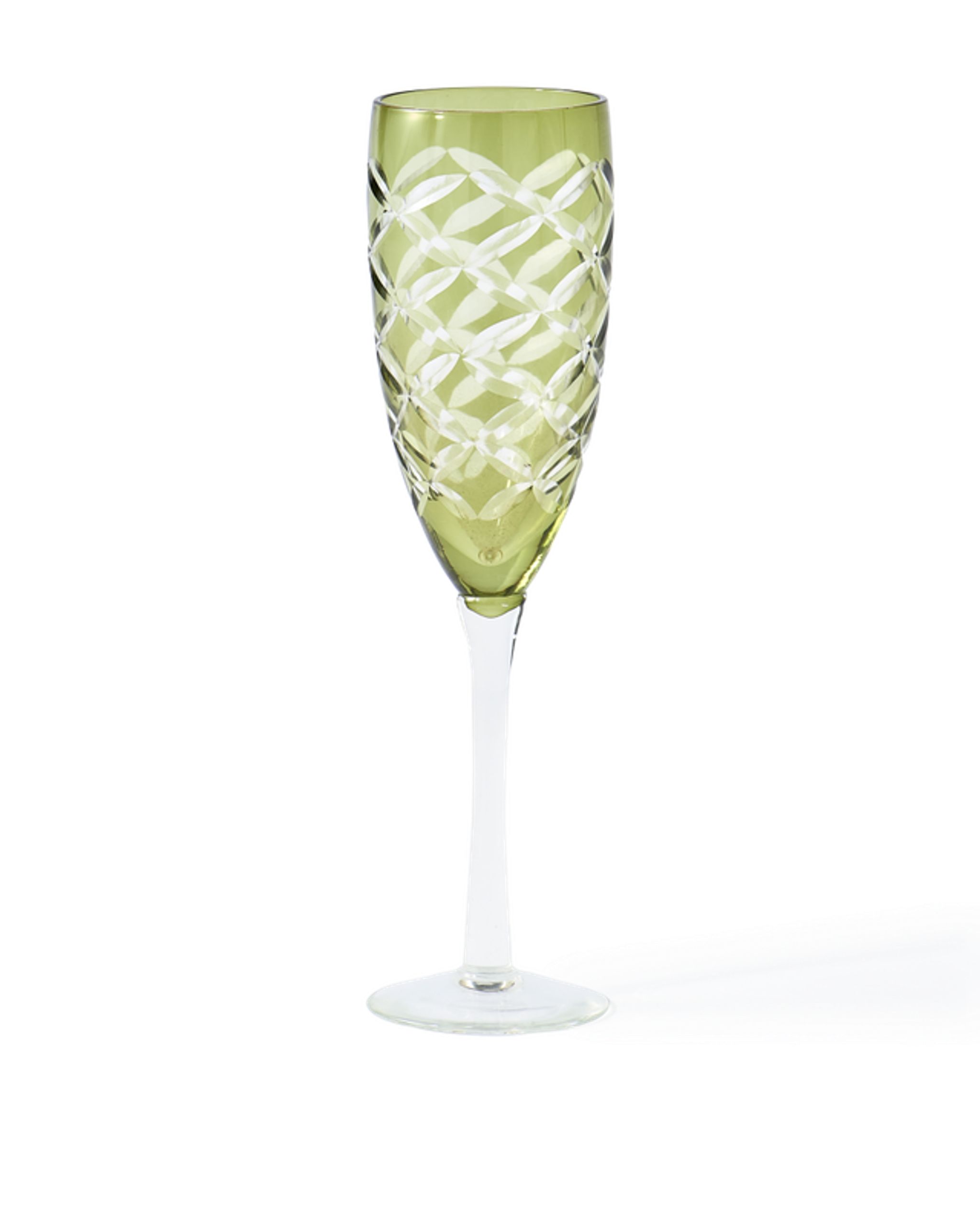Polspotten - Sklenice na šampaňské - Cuttings Champagne Glass - Green