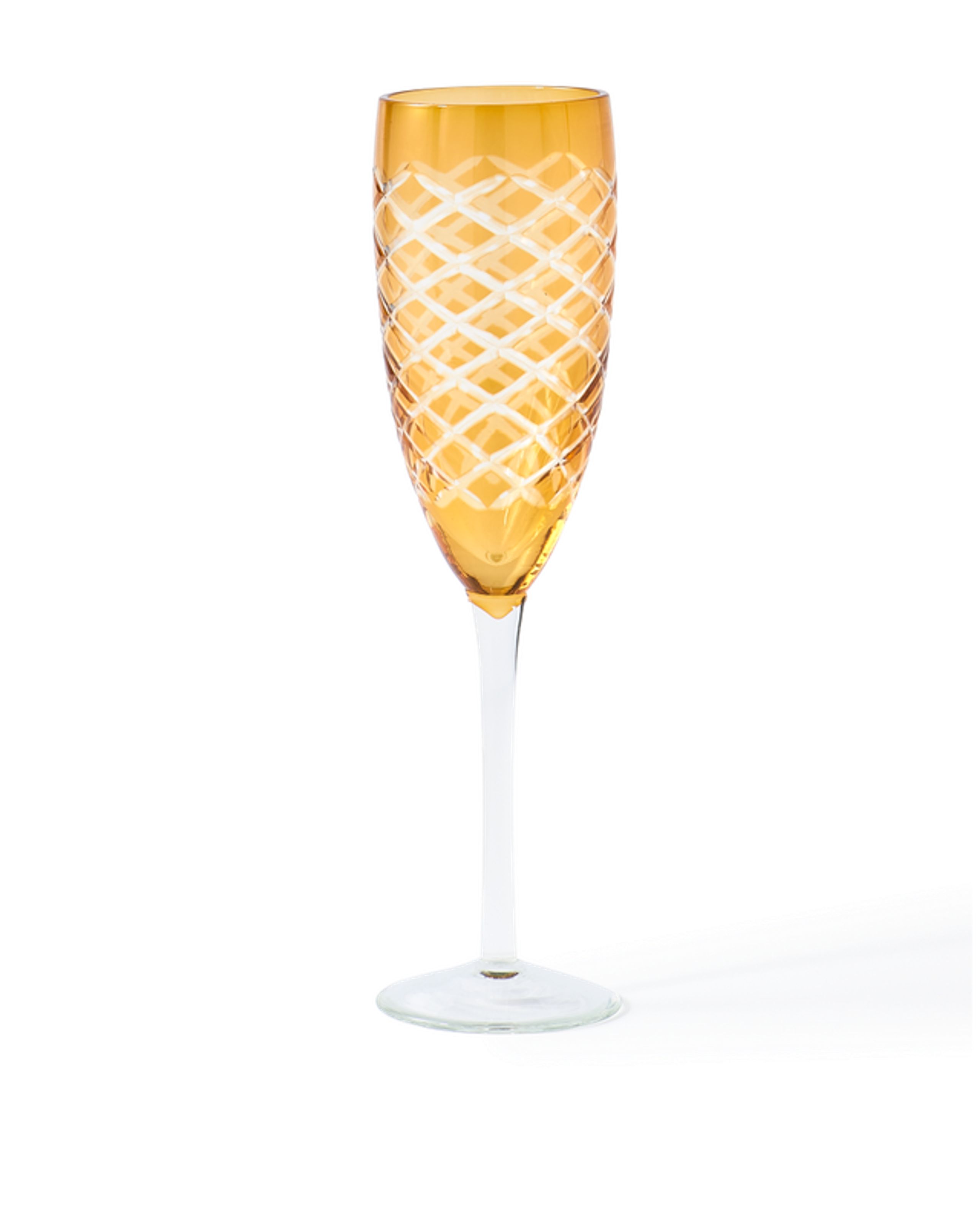 Polspotten - Champagne glass - Cuttings Champagne Glass - Yellow