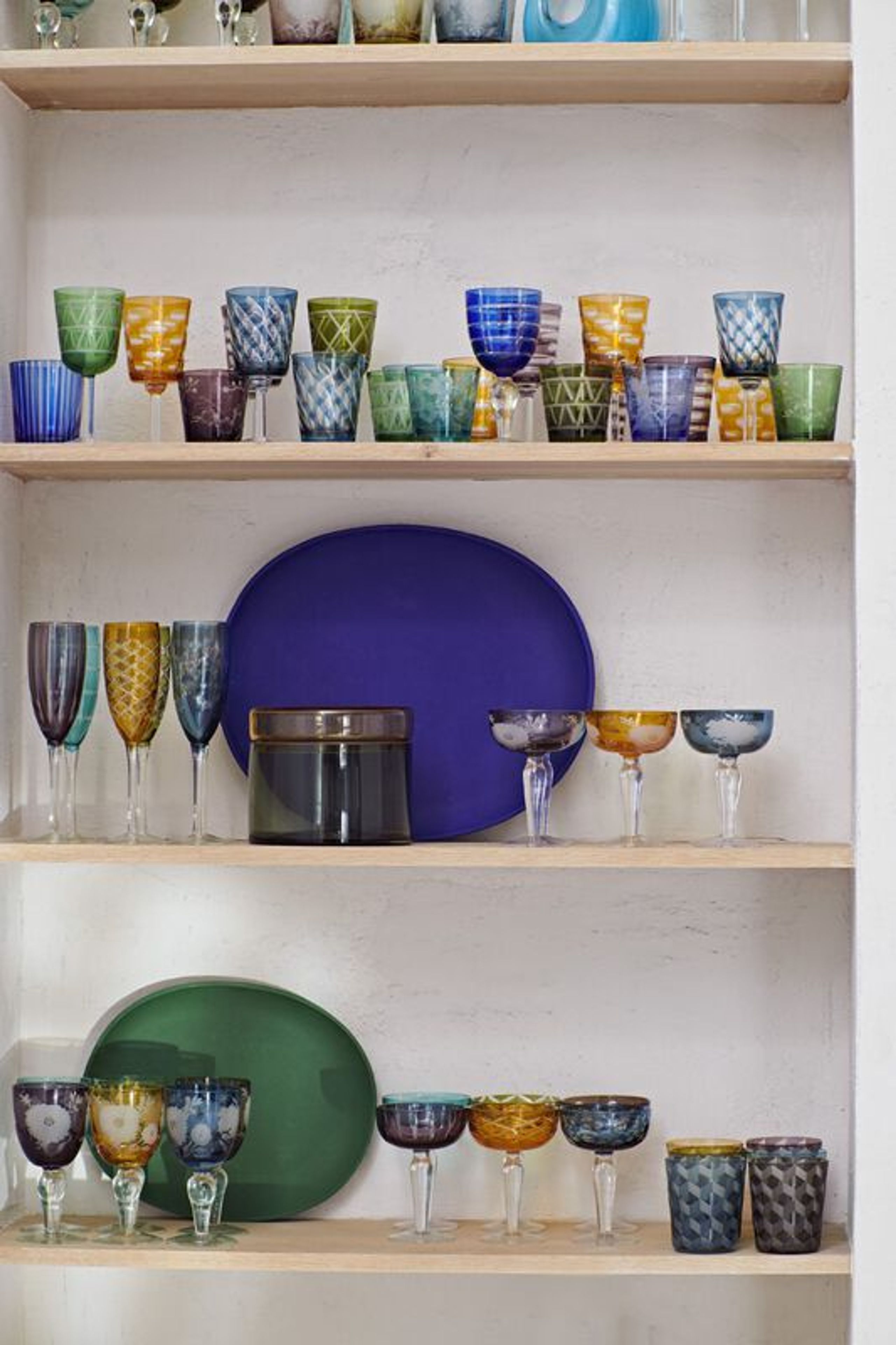 Polspotten - Cocktail glass - Cuttings Coupe Glasses - Blue