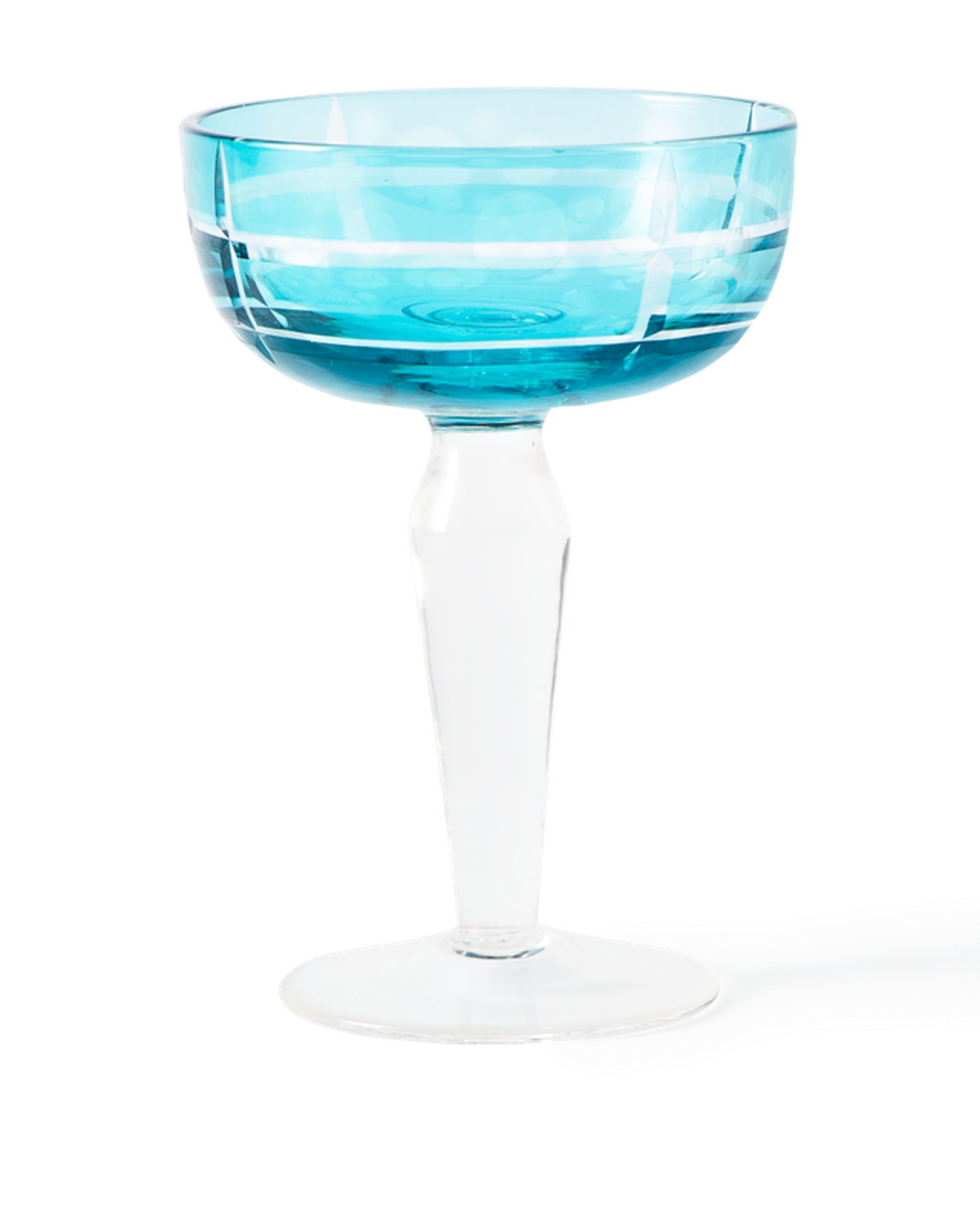 Polspotten - Cocktail glass - Cuttings Coupe Glasses - Lightblue