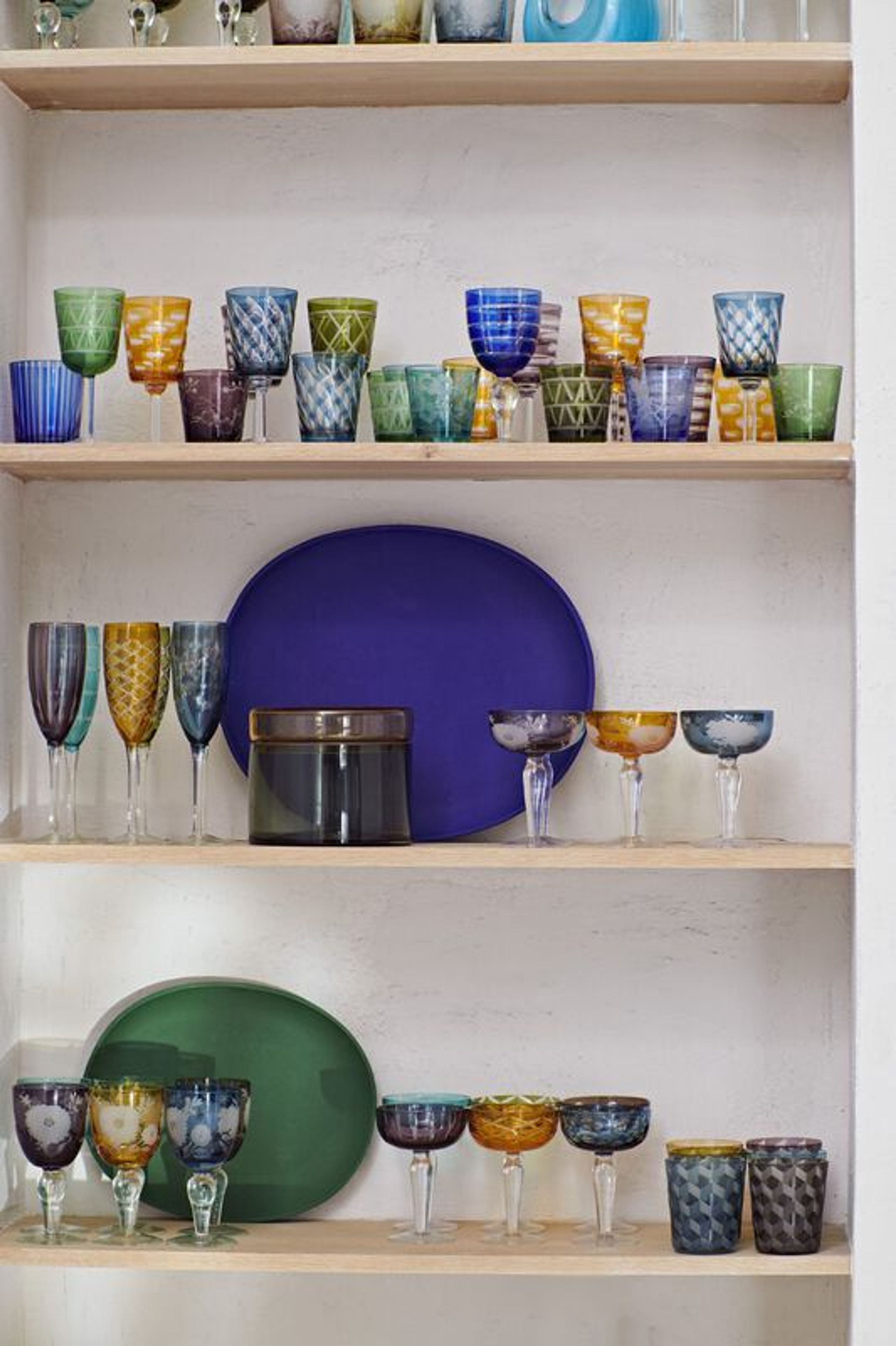 Polspotten - Cocktail glass - Cuttings Coupe Glasses - Lightblue